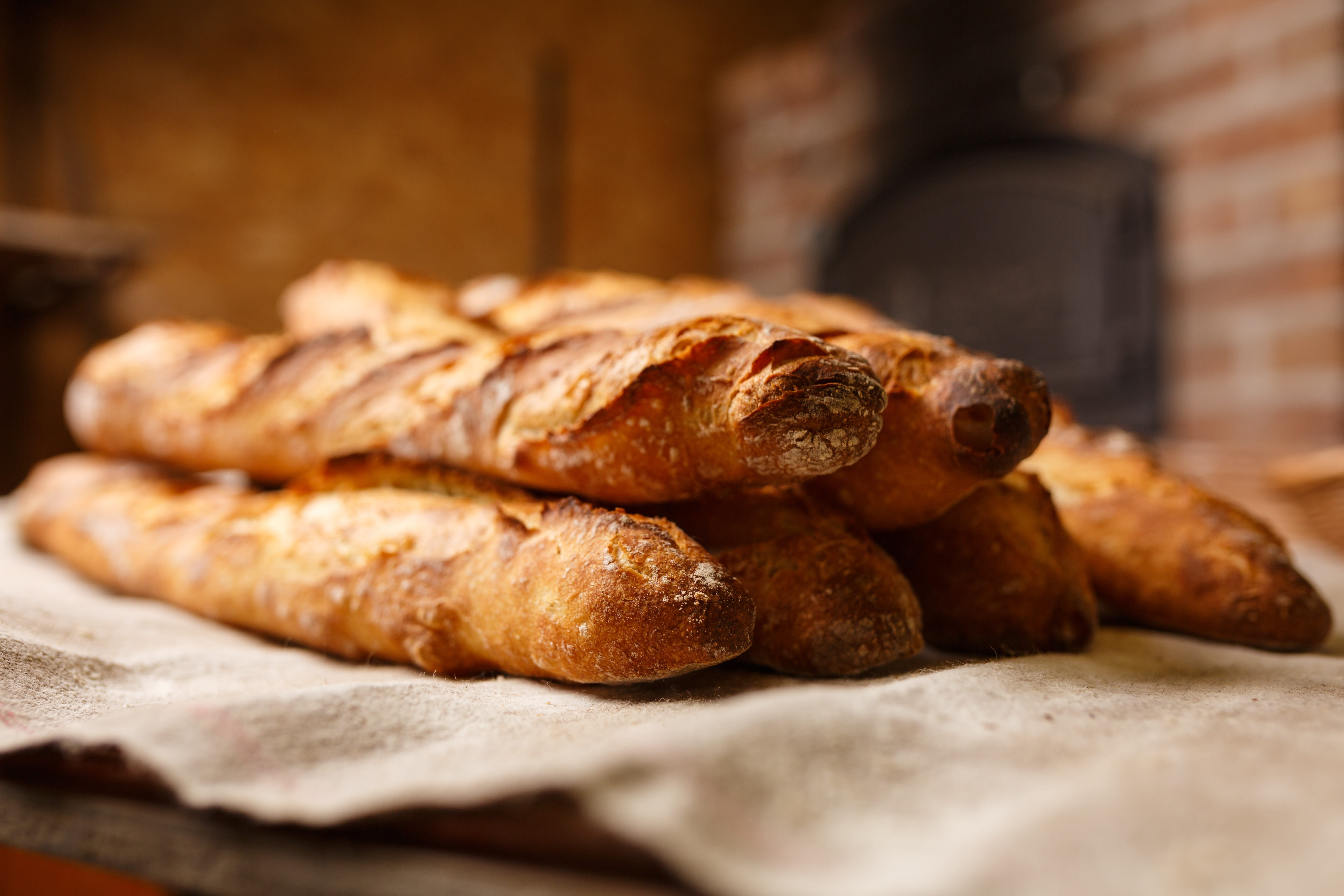 freshness, indoors, fresh bread, biological, wood - material, baked pastry item, bake, Bread, textile, no People, color Image, food, wheat bread, still life, HD Wallpaper