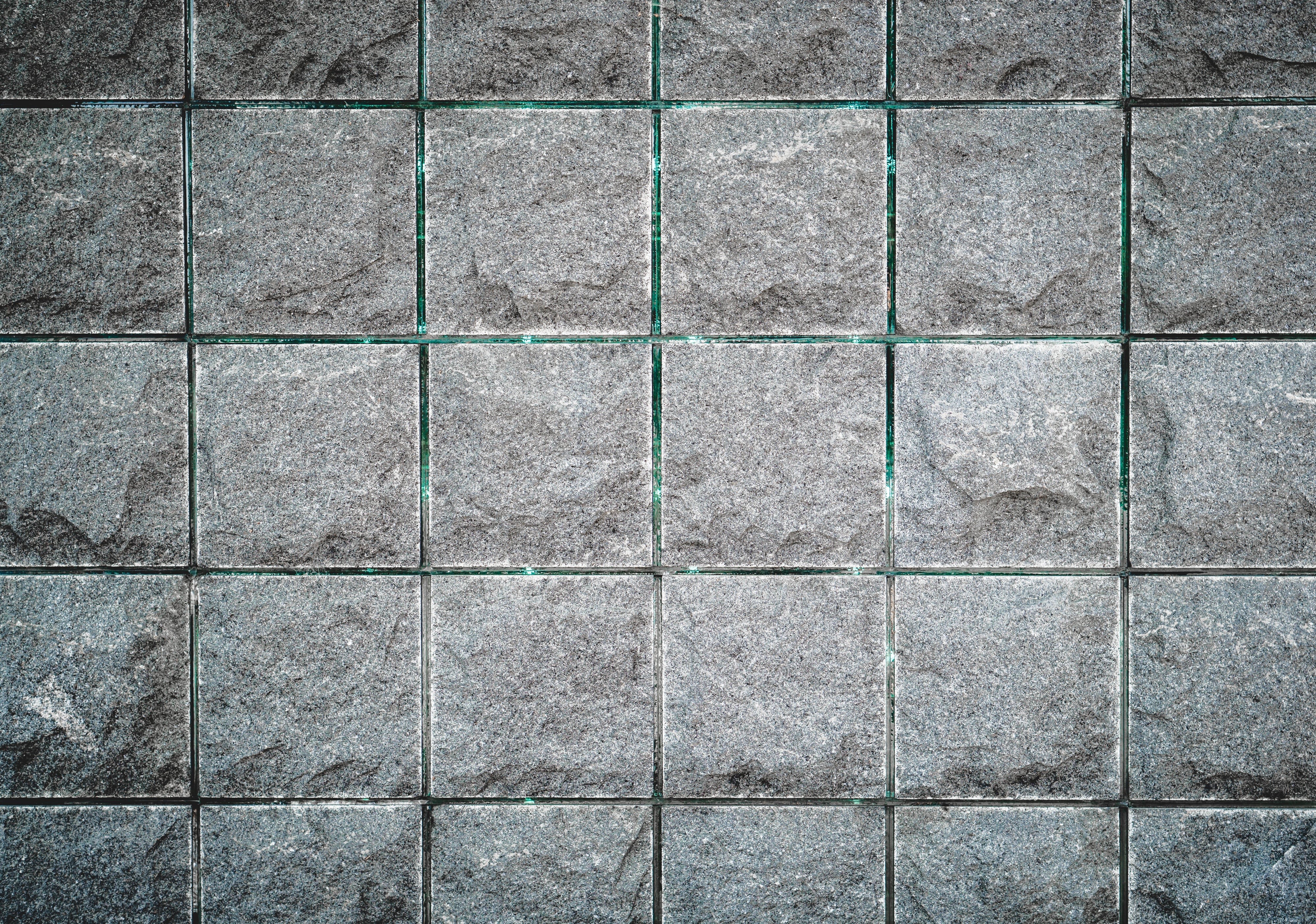 paving stone, full frame, no people, abstract, shape, grid, gray, textured, outdoors, concrete, building material, texture, structure, granite, stone, repetition, HD Wallpaper