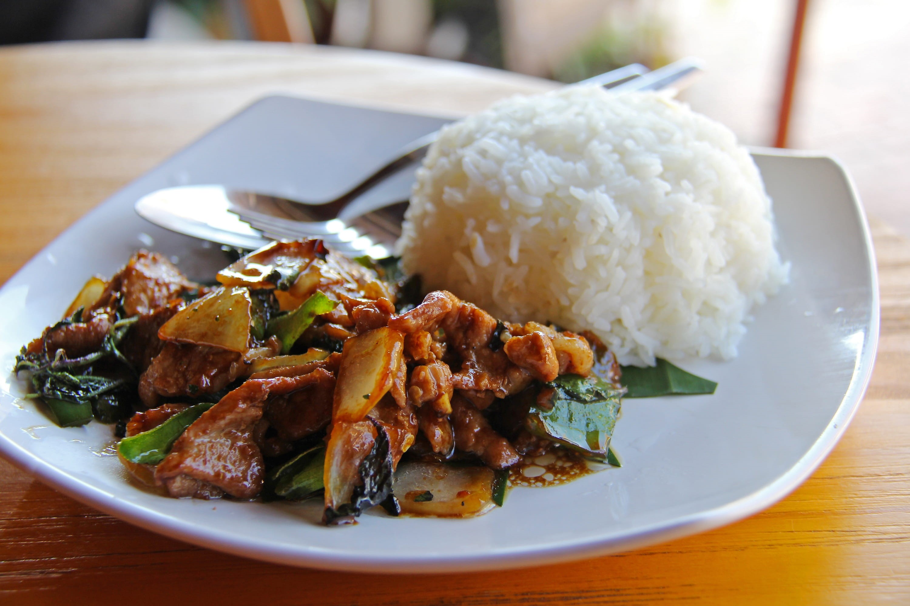 garnish, wellbeing, still life, beautiful, Rice, city, table, homemade, focus on foreground, dinner, luang prabang, delicious, rice - food staple, authentic, HD Wallpaper