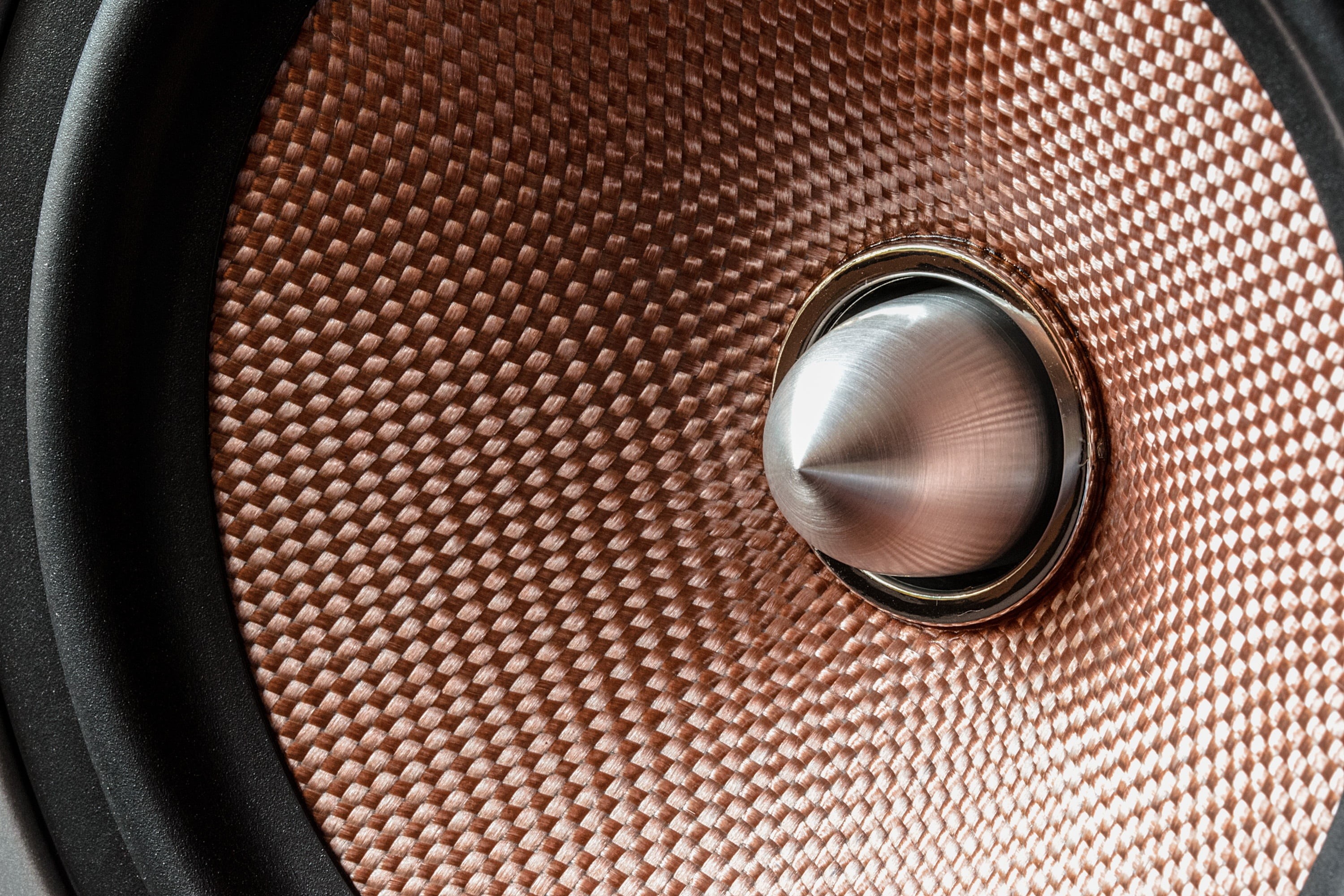 box, luxury, no people, geometric shape, pattern, audio equipment, black color, shape, audio electronics, circle, macro, copper, speaker, black, close-up, HD Wallpaper