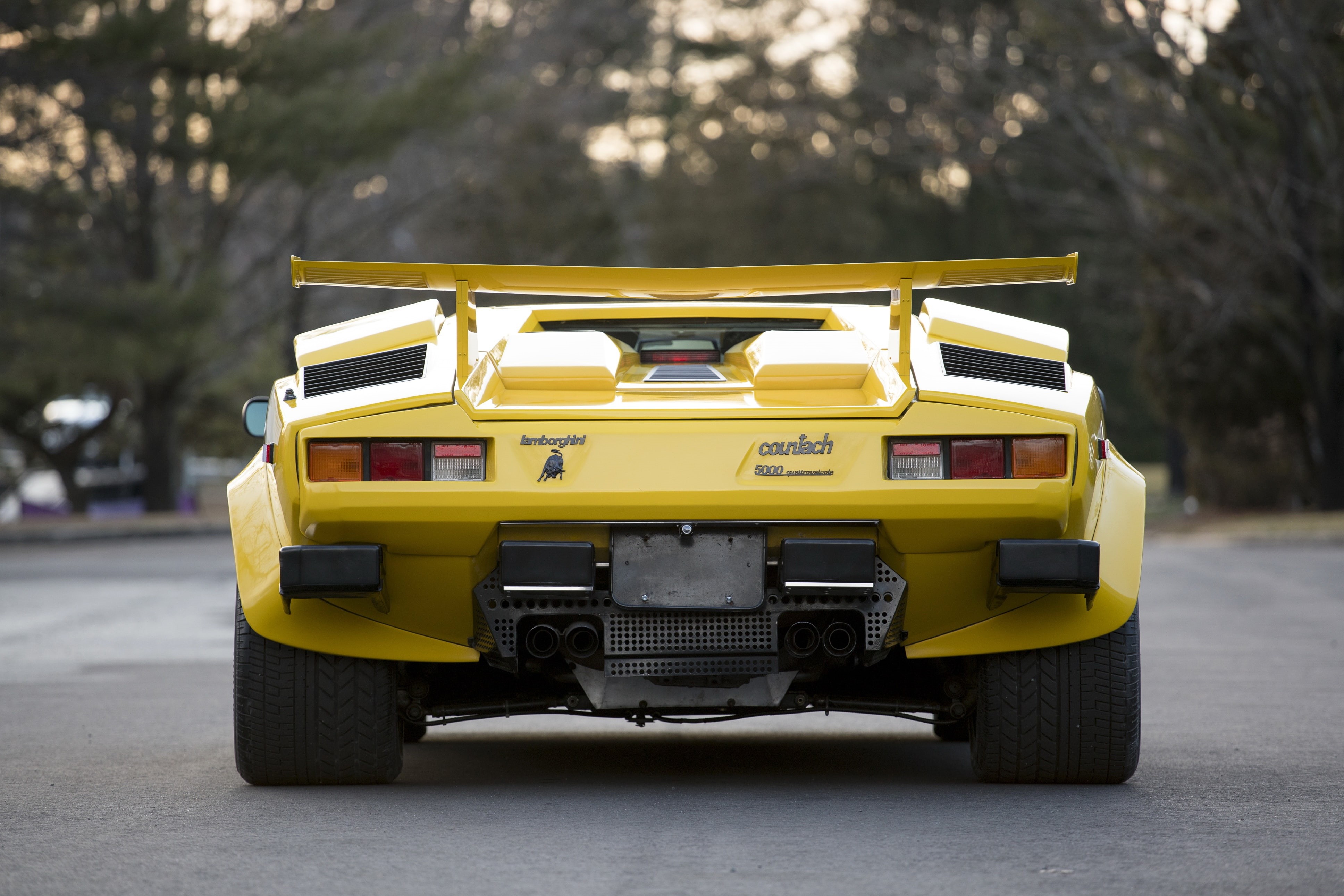 1987, yellow, supercars, lp5000, cars, 4K, countach, lamborghini, quattrovalvole, (s), HD Wallpaper