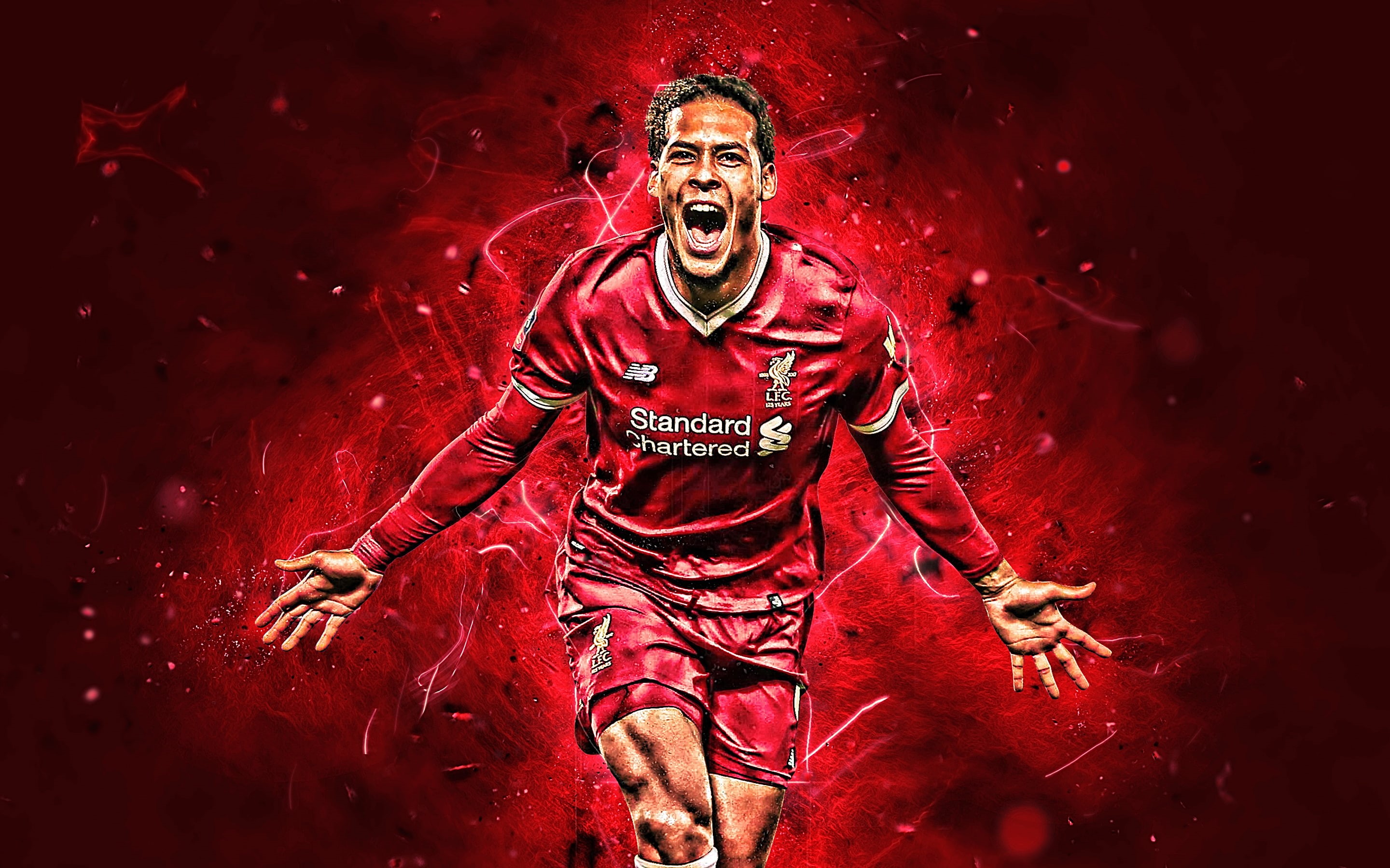 Dutch, Soccer, Liverpool F.C., Virgil van Dijk, 2K, HD Wallpaper