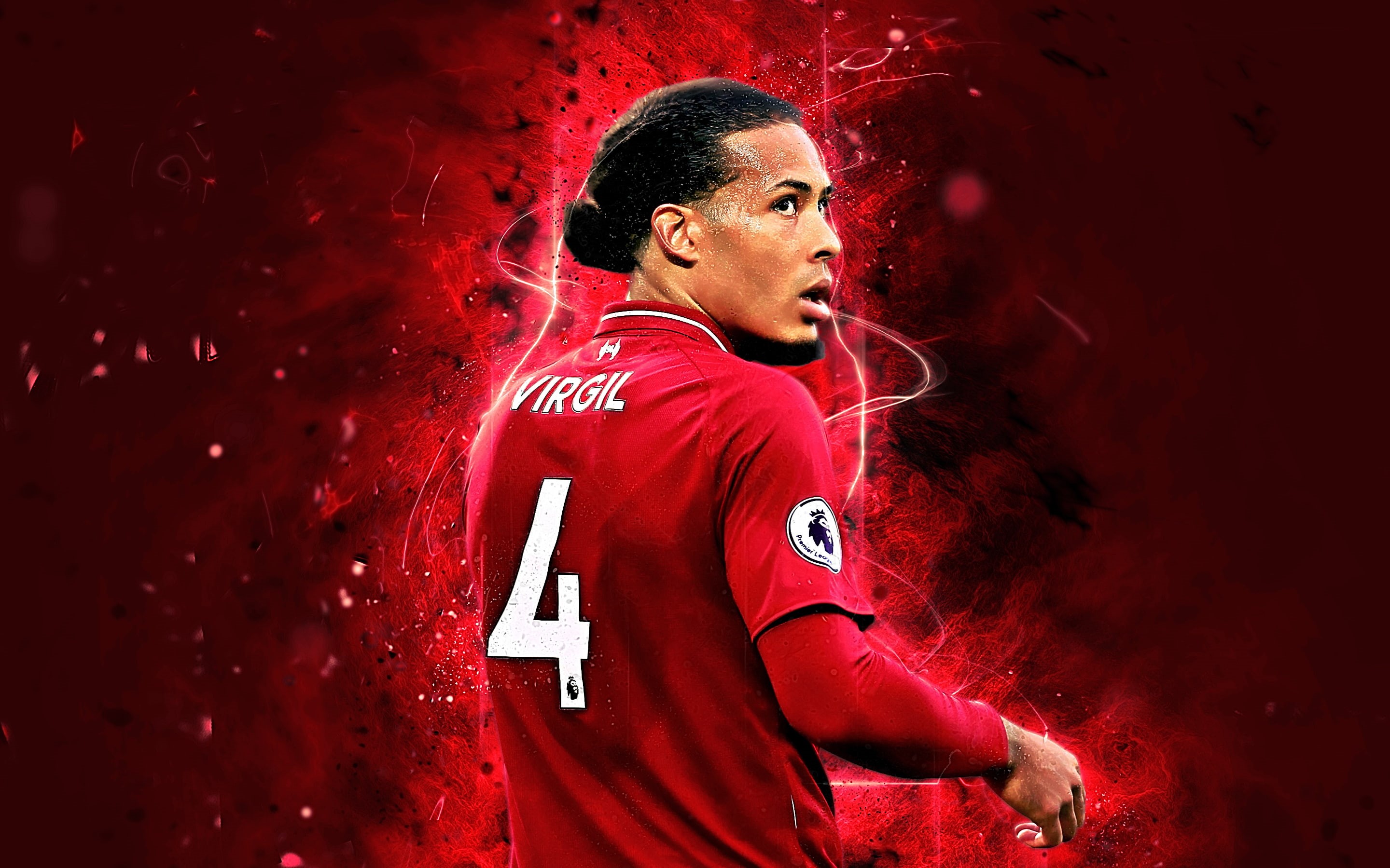 Virgil van Dijk, Dutch, 2K, Liverpool F.C., Soccer, HD Wallpaper