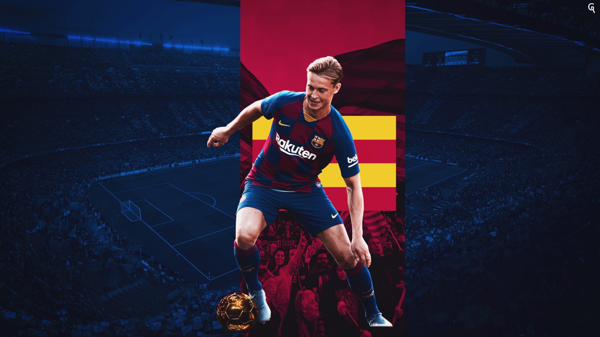 FC Barcelona, Soccer, 1080P, Dutch, Frenkie de Jong, HD Wallpaper
