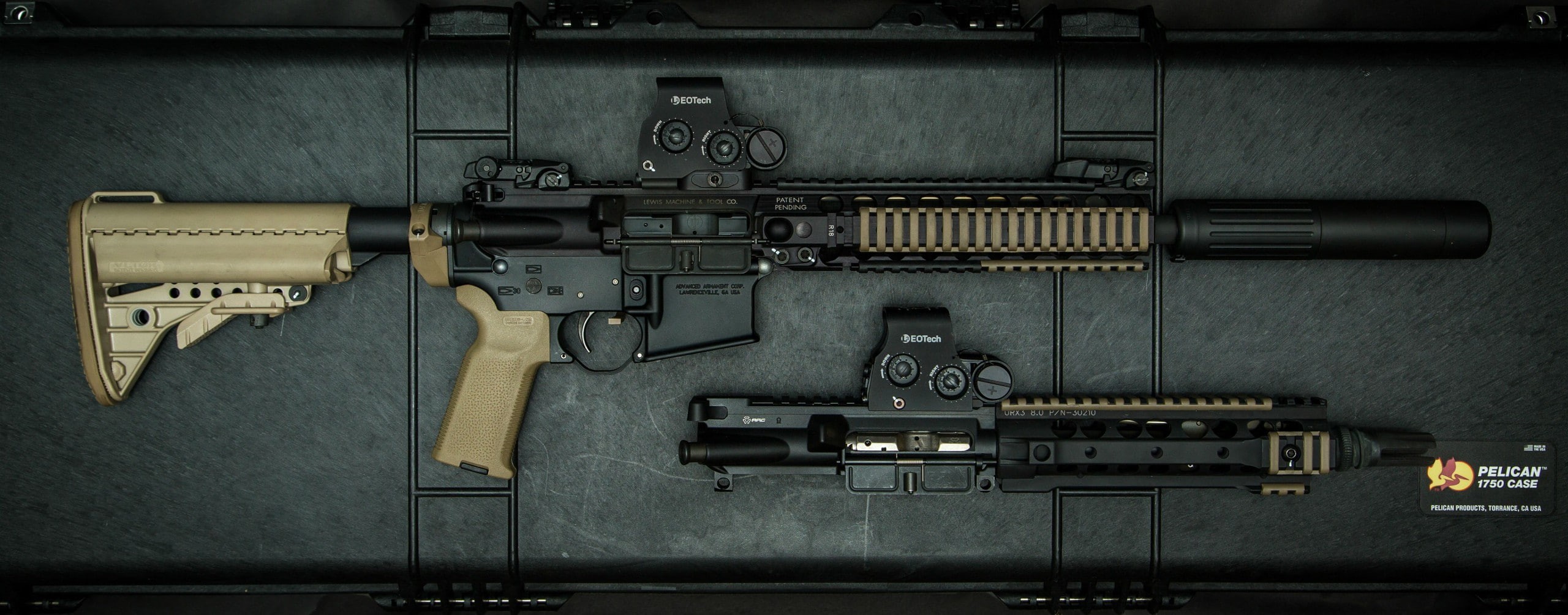 AR-15, gun, assault rifle, 2K, black rifle, HD Wallpaper