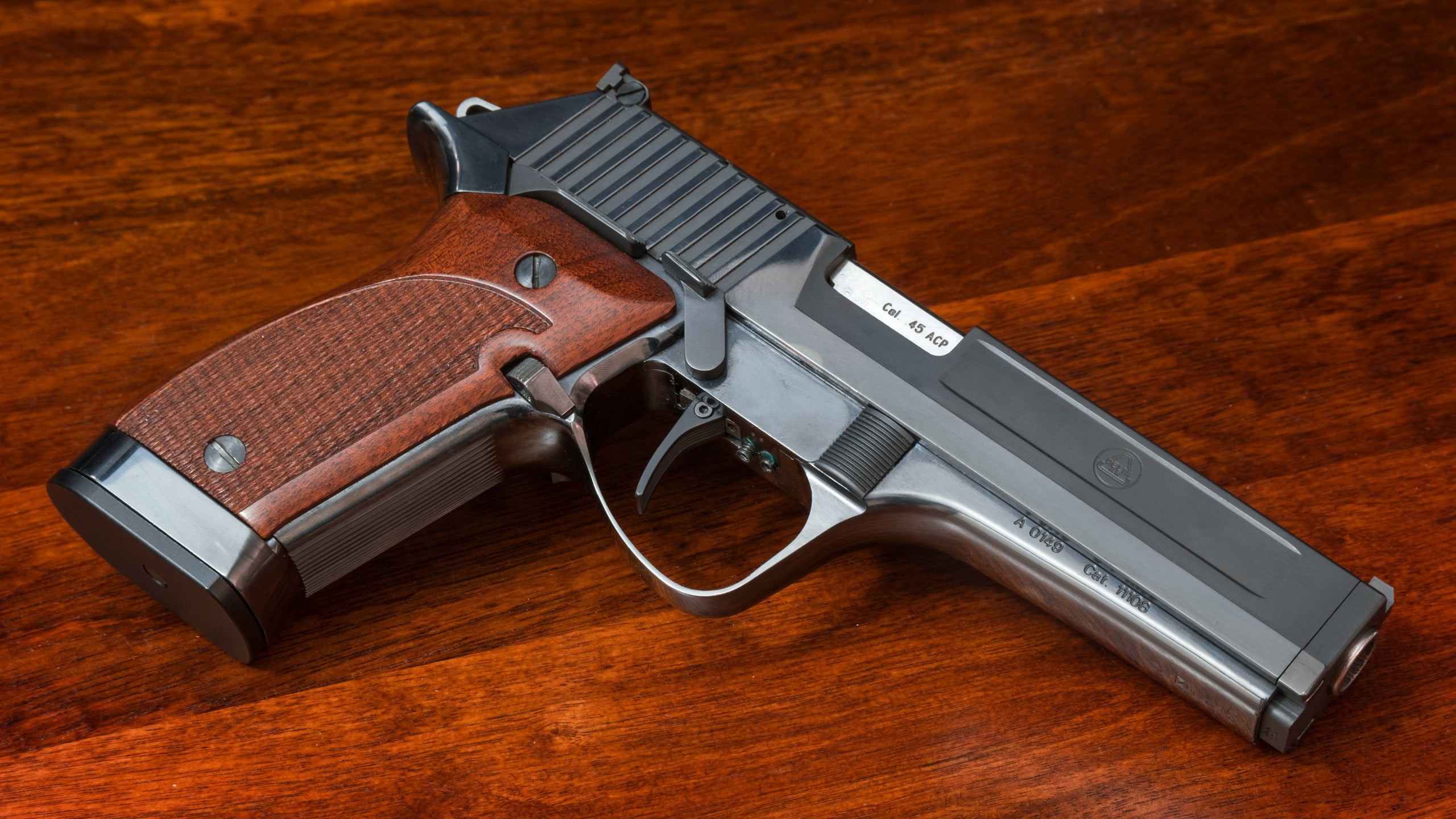 weapon, pistol, black, no people, safety, warning sign, sign, social issues, single object, Delta AR Top Gun, handgun, aggression, crime, protection, communication, HD Wallpaper