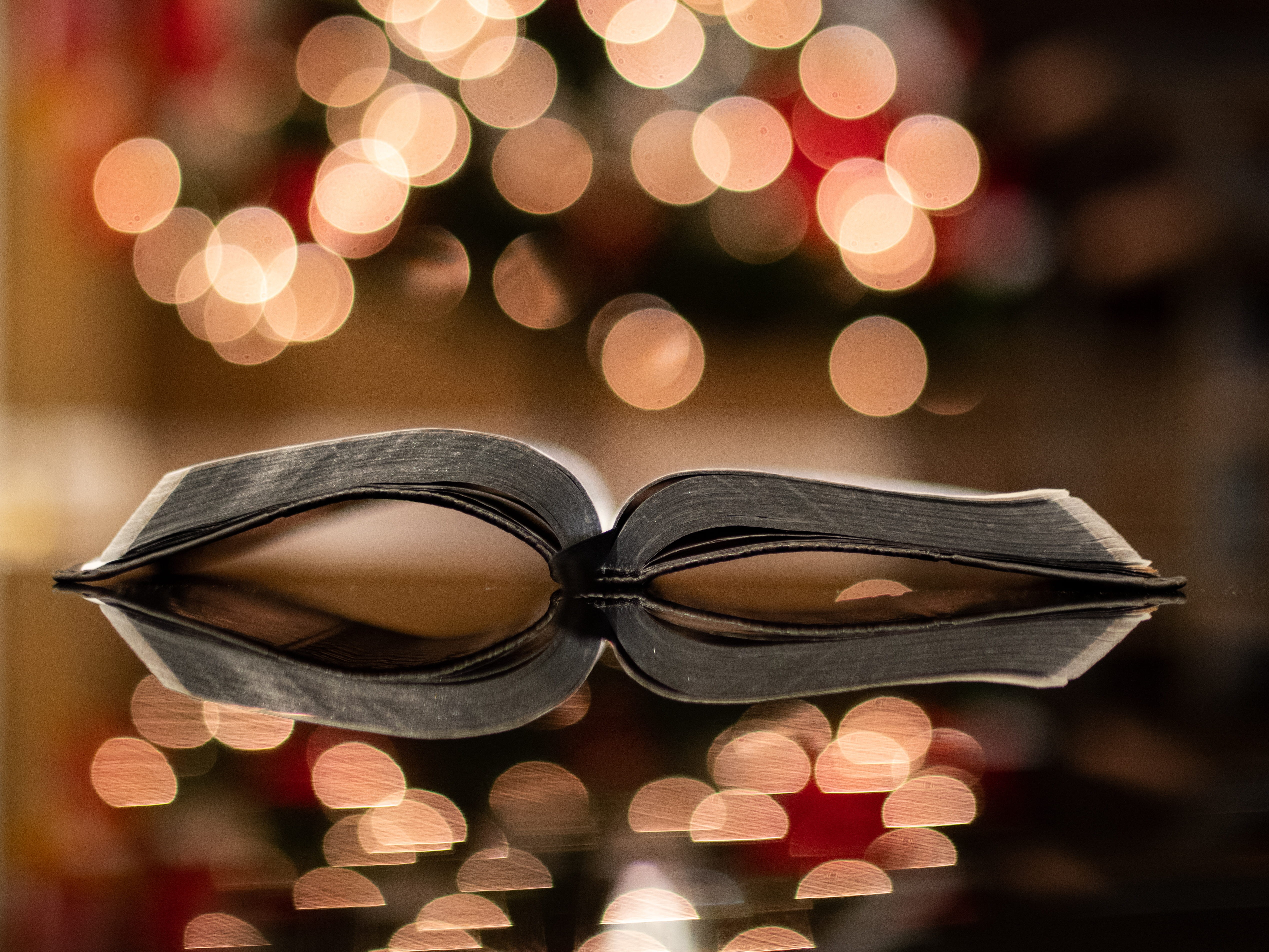 text, indoors, christmas lights, pattern, celebration, accessory, photography, bokeh, christmas ornament, clothing, holiday, gemstone, glasses, defocused, HD Wallpaper