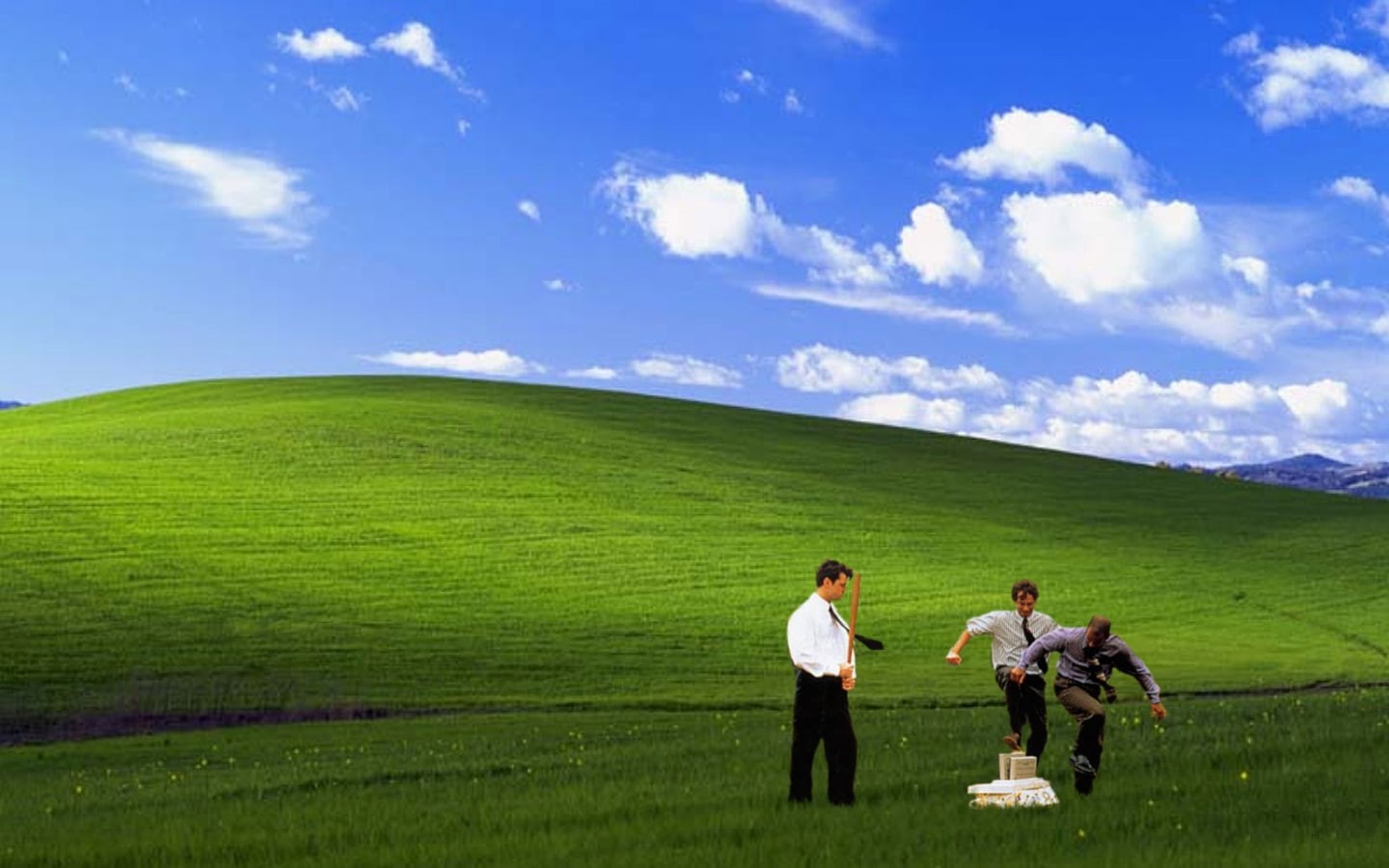 bliss, space, hd, 720P, office, x, aircraft, Office Space, art, HD Wallpaper