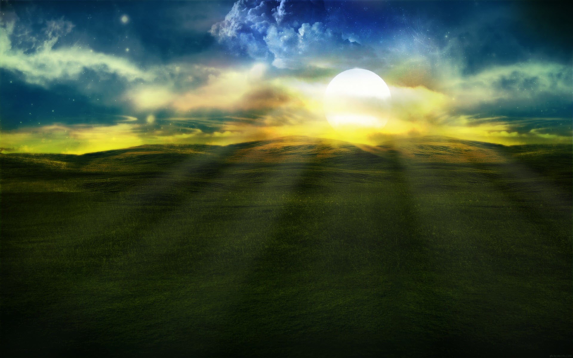 bliss, hd, spring, nature, clouds, 1080P, stratus, landscape, HD Wallpaper