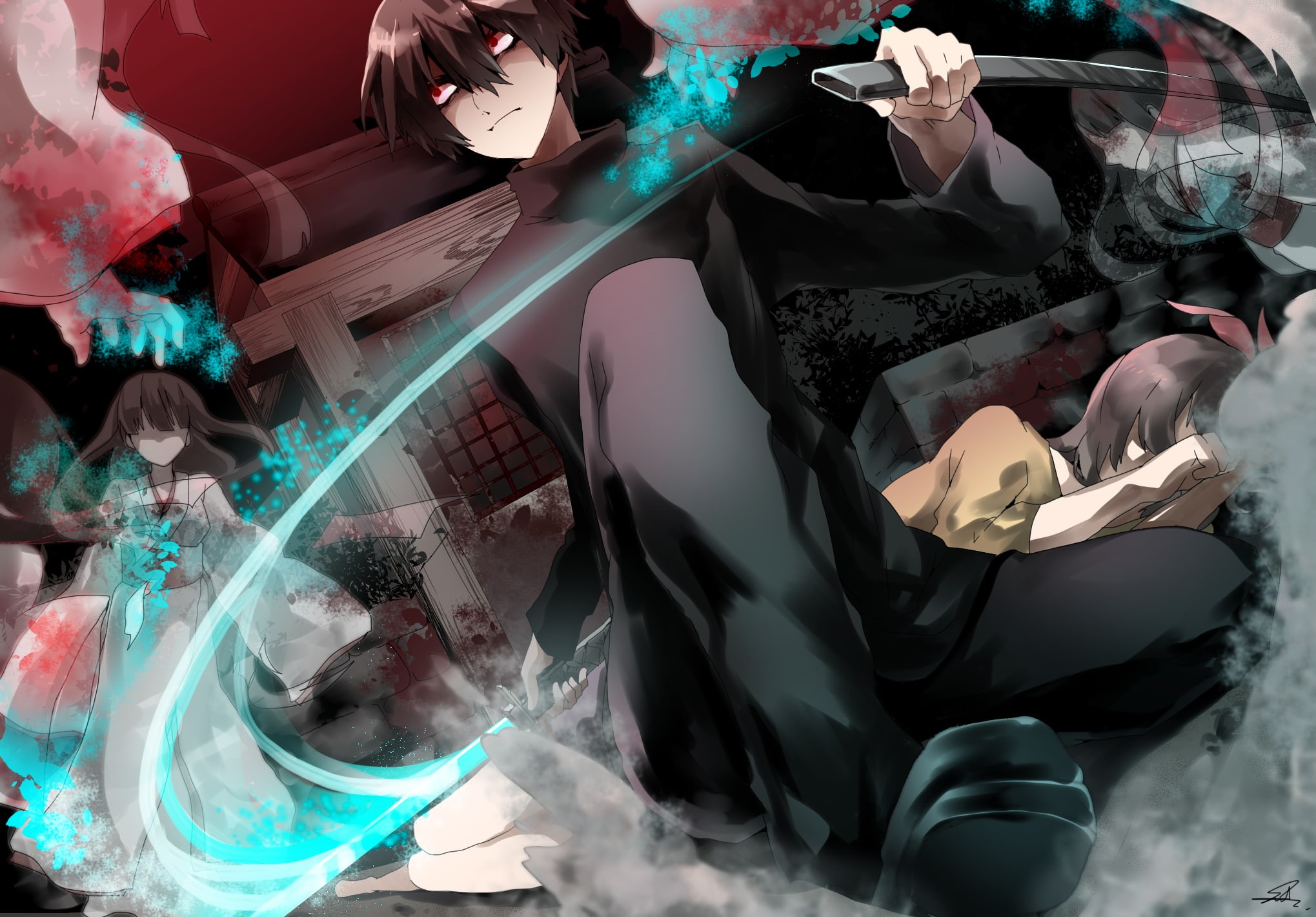 Kirisame ga Furu Mori, Suga Koutarou, Anime, 1080P, HD Wallpaper