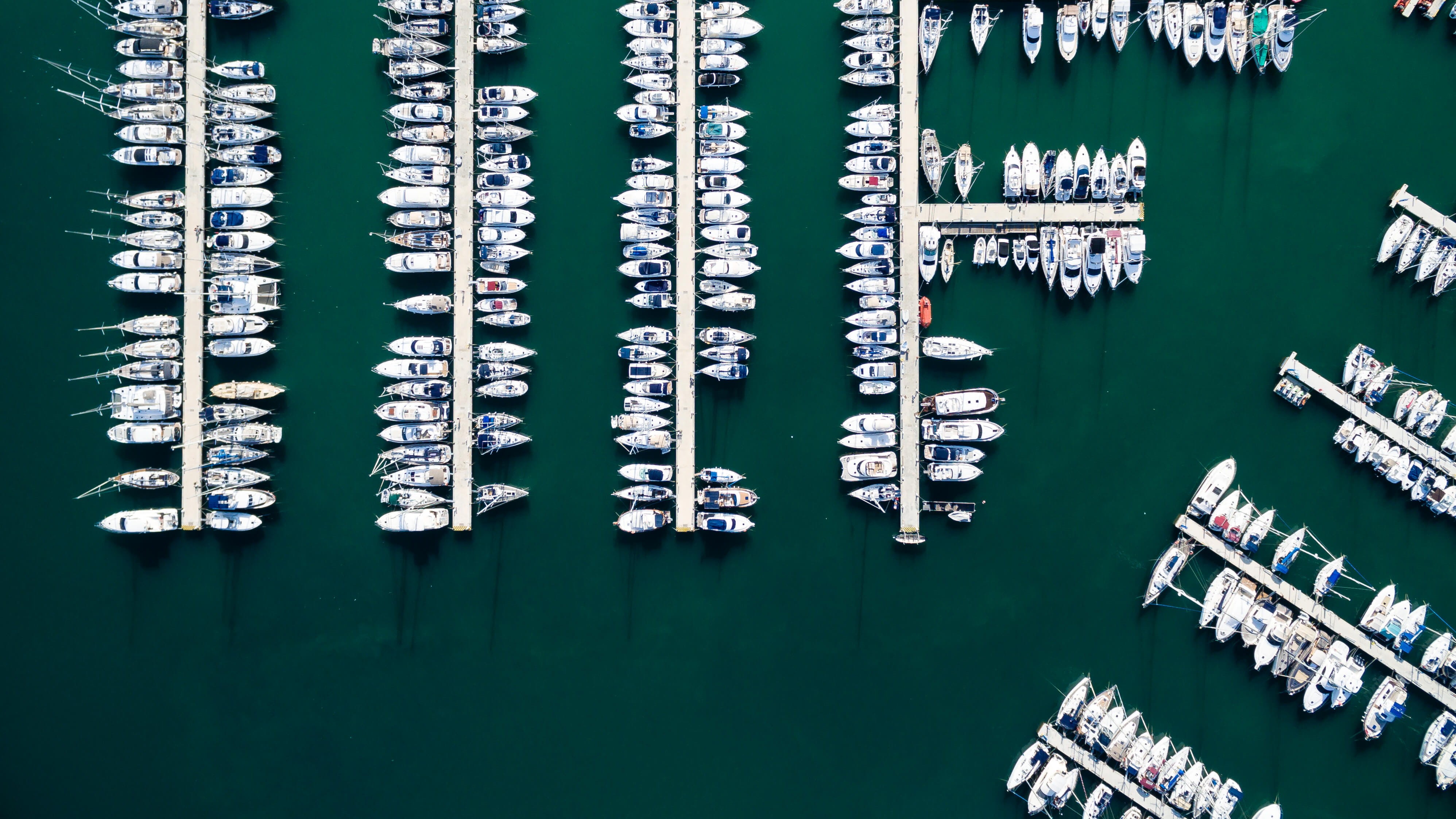 large group of objects, turquoise colored, building exterior, near, eye, close-up, s, mode of transportation, nature, built structure, boats, computer Chip, HD Wallpaper