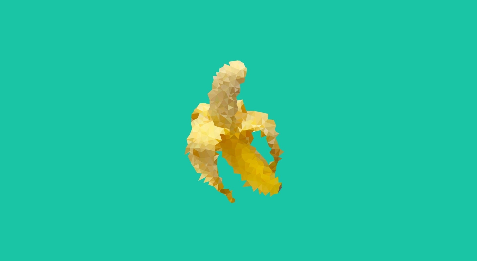 cut out, copy space, freshness, snack, food, food and drink, temptation, banana, water, 1080P, wellbeing, Abstract, indulgence, unhealthy eating, colored background, HD Wallpaper