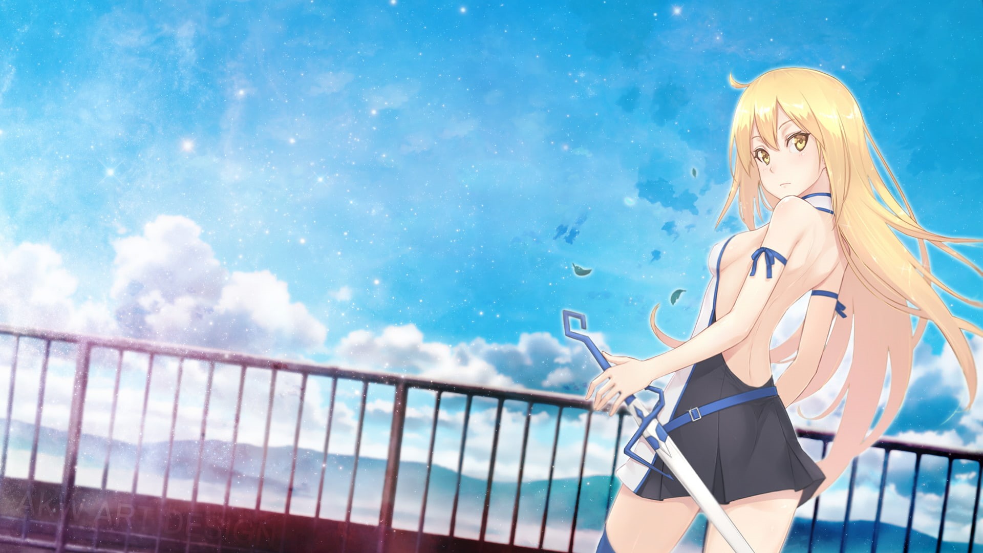 Aiz Wallenstein, Anime, 1080P, Is It Wrong to Try to Pick Up Girls in a Dungeon?, HD Wallpaper