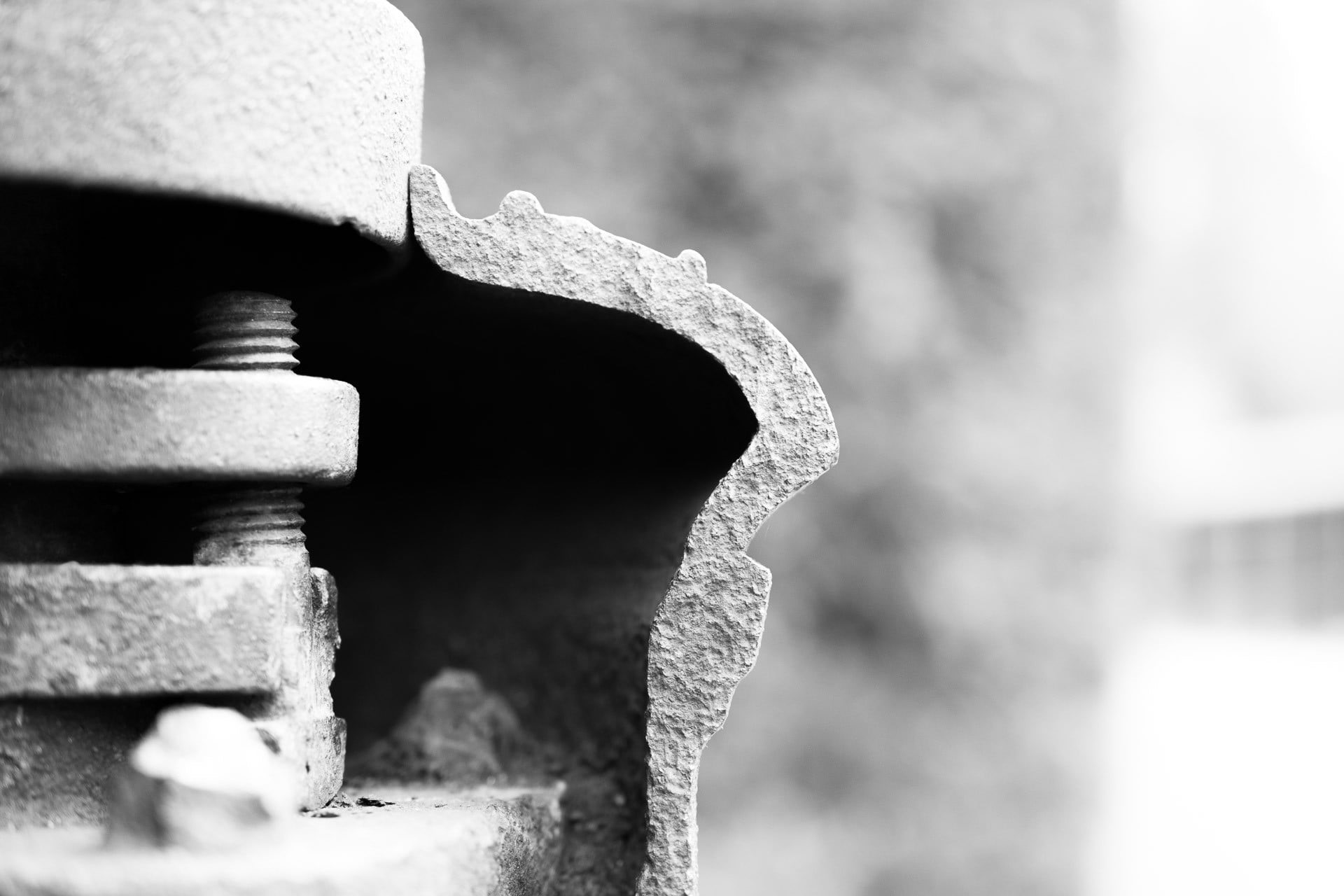 concrete, pattern, closeup, built structure, connection, wall - building feature, stack, close-up, metal, architecture, screw, bolt, white, nature, weathered, HD Wallpaper