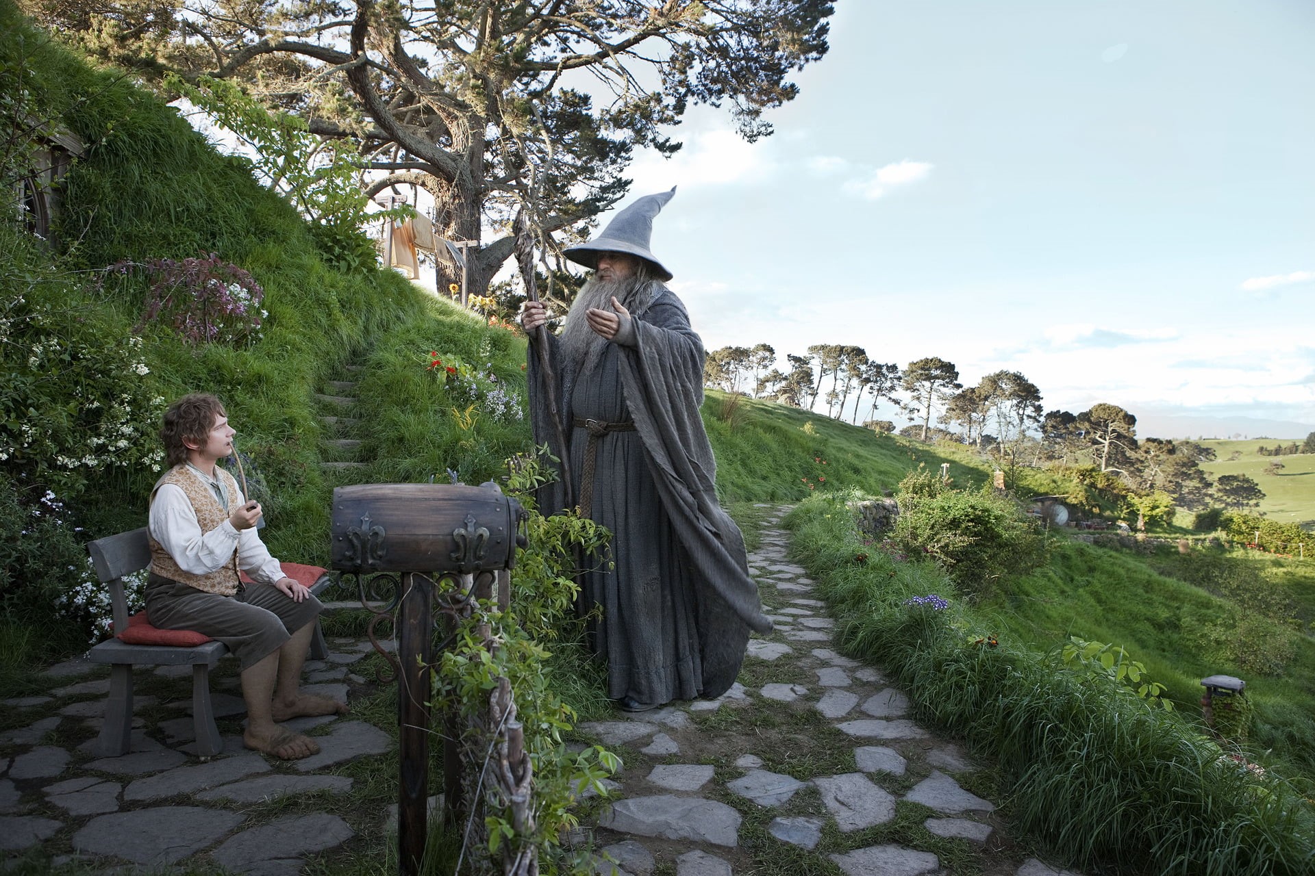 real people, women, day, Gandalf, people, plant, lifestyles, females, The Hobbit: An Unexpected Journey, leisure activity, men, casual clothing, Ian McKellen, HD Wallpaper