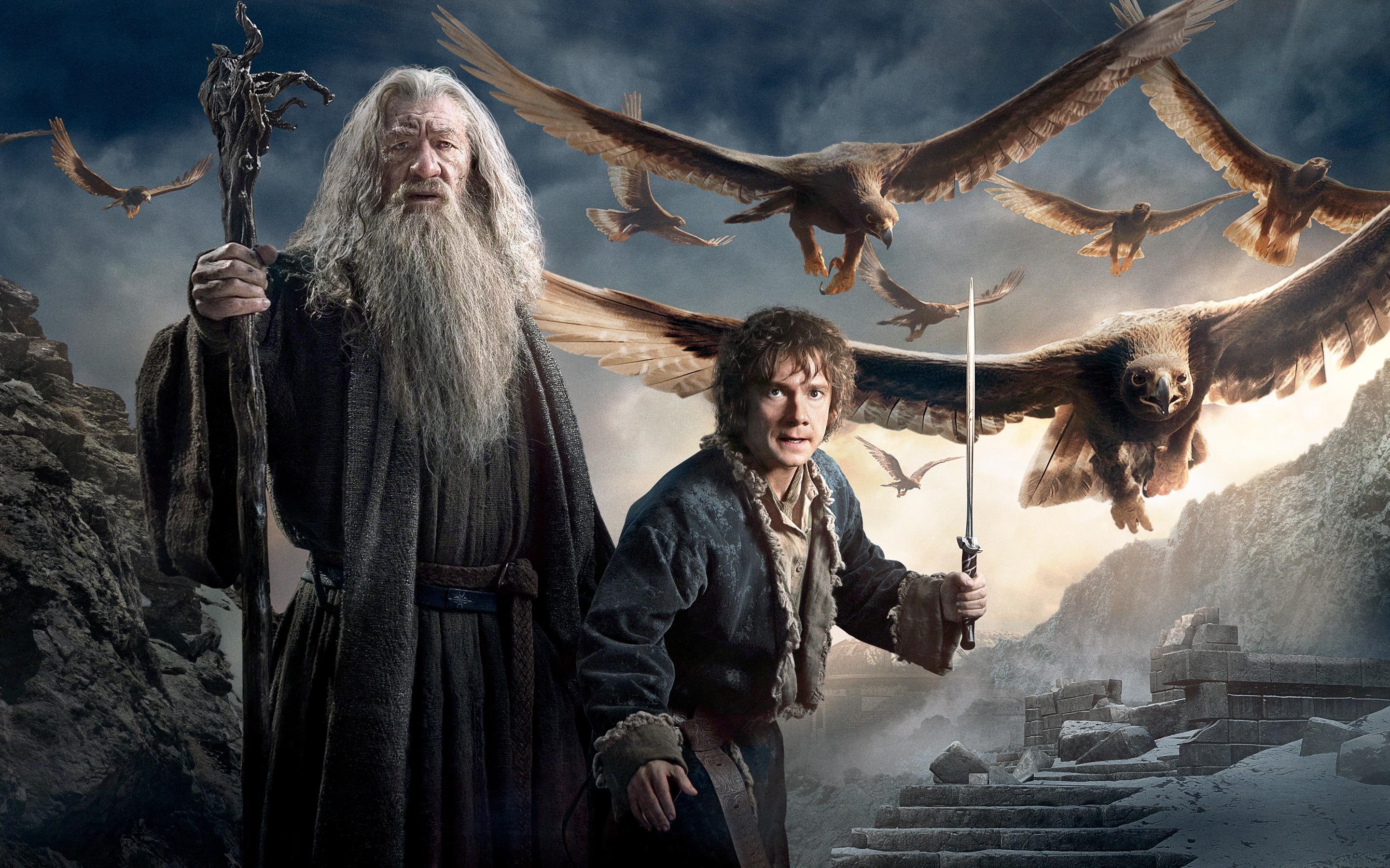 hobbit, 2K, baggins, bilbo, gandalf, HD Wallpaper