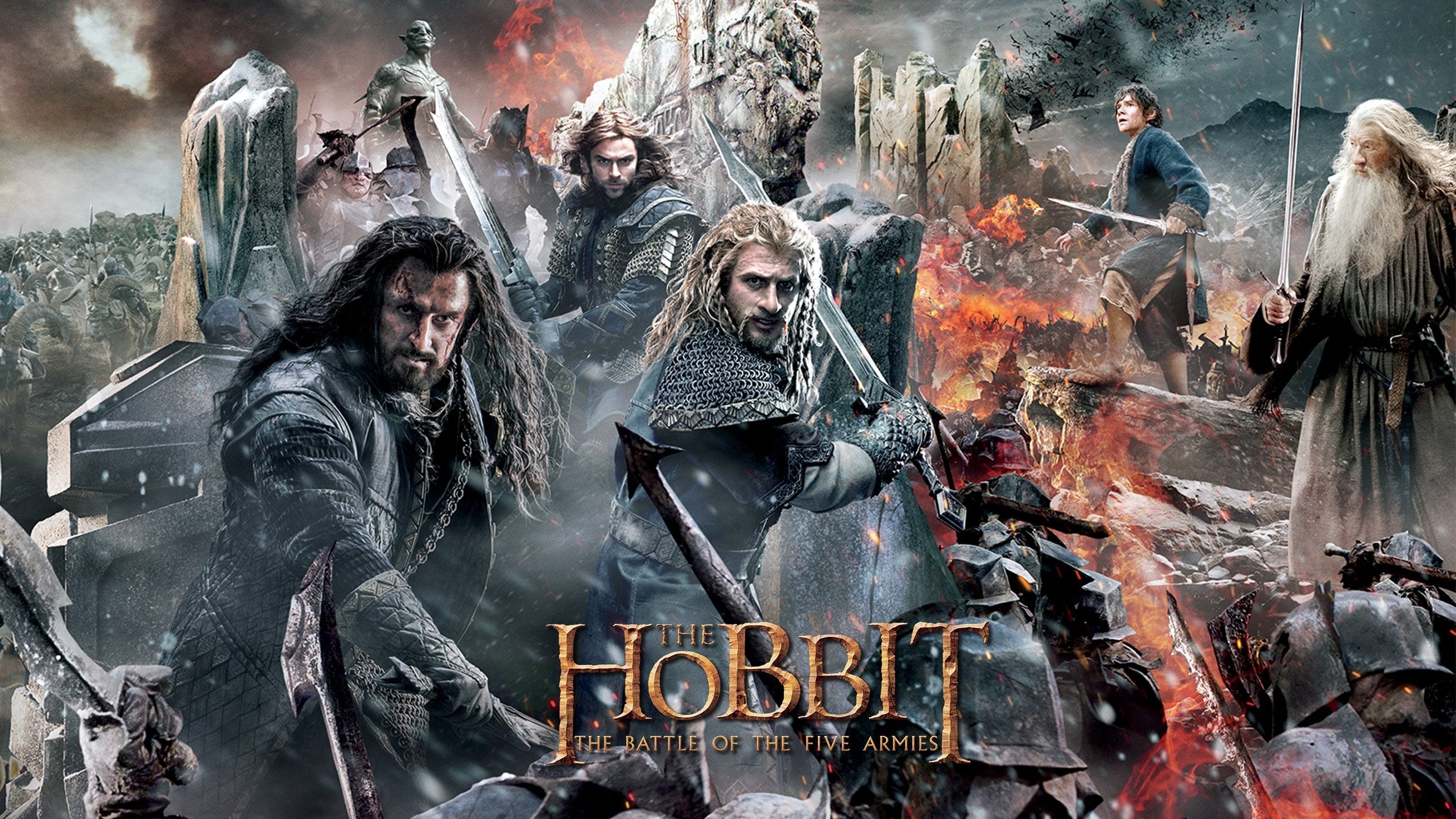 rings, armies, 2K, lotr, battle, battle-five-armies, fantasy, adventure, hobbit, lord, HD Wallpaper