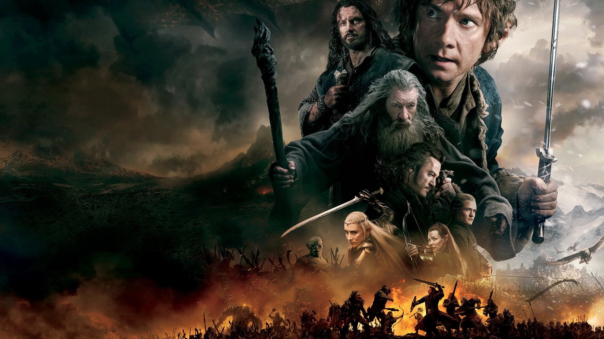 armies, lotr, hobbit, 1080P, adventure, lord, battle, fantasy, rings, battle-five-armies, HD Wallpaper