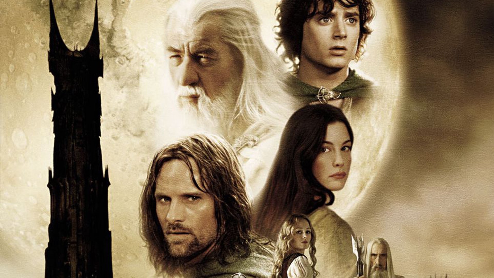 fantasy, lotr, rings, adventure, 1080P, poster, towers, lord, HD Wallpaper