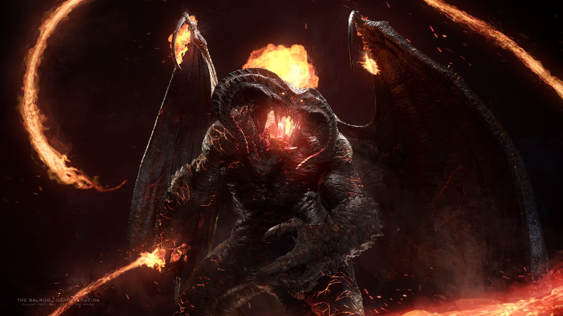 Lord of the Rings, Balrog (Lord Of The Rings), 1080P, The Lord of the Rings, HD Wallpaper
