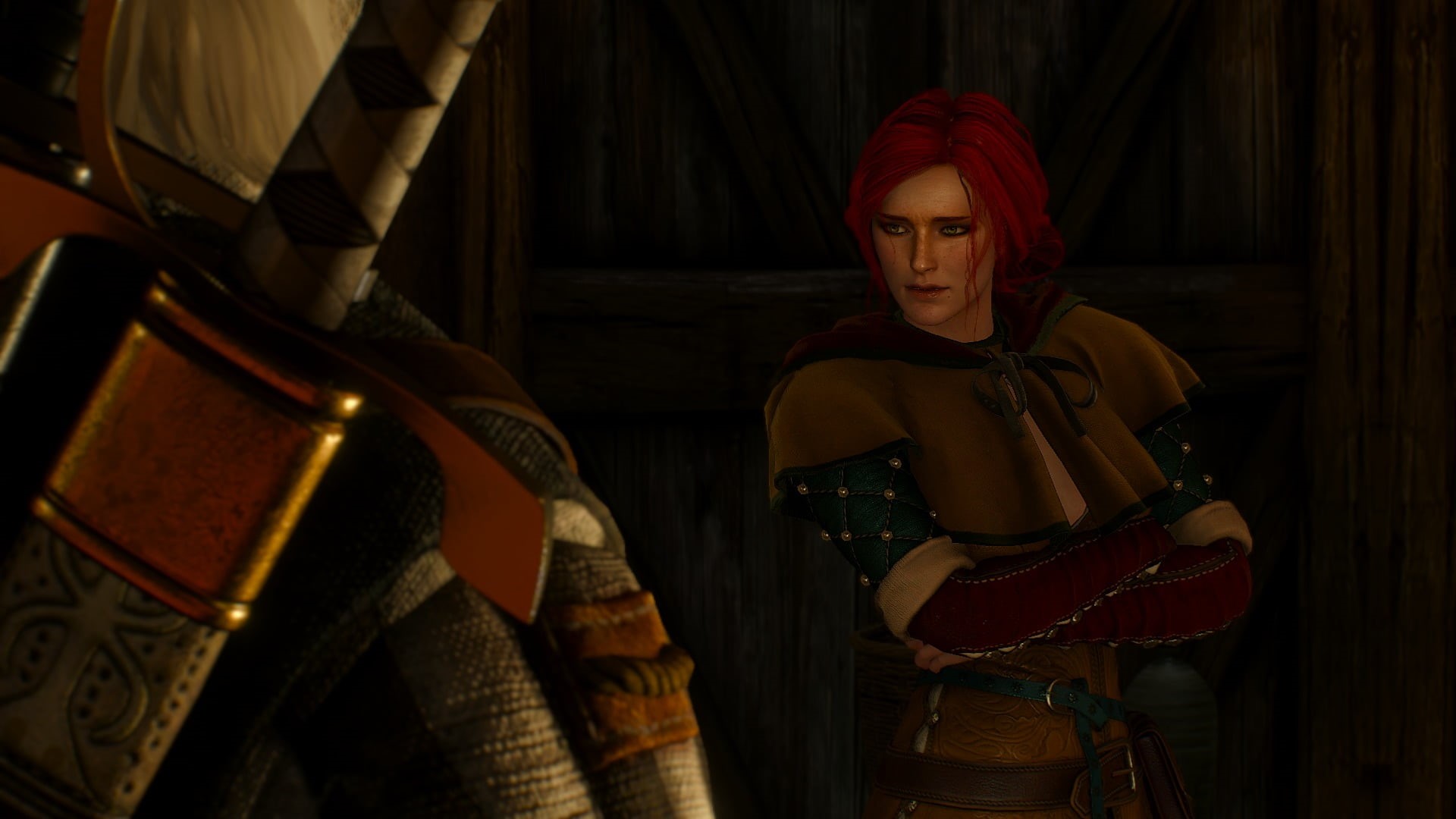 real people, arts culture and entertainment, three quarter length, indoors, young adult, women, Triss Merigold, portrait, waist up, The Witcher 3: Wild Hunt, HD Wallpaper