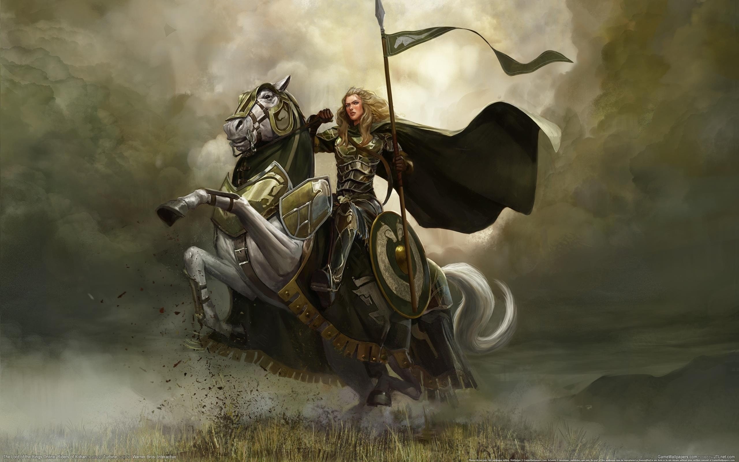 horses, 2K, artwork, lord, rings, rohan, online, riders, HD Wallpaper