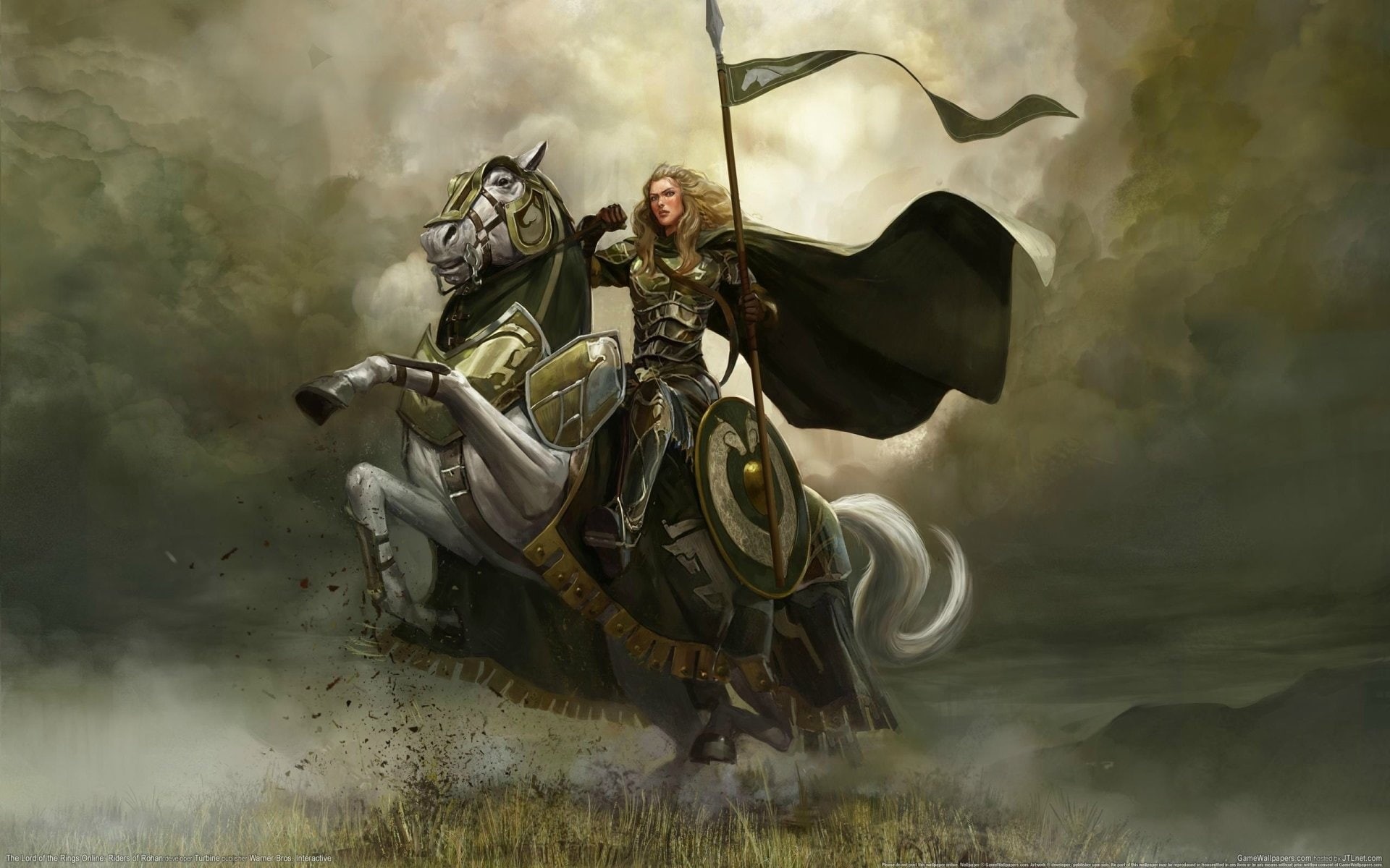 1080P, Lord of the Rings, Warrior, Horse, The Lord of the Rings, Fantasy, The Lord of the Rings Online, HD Wallpaper