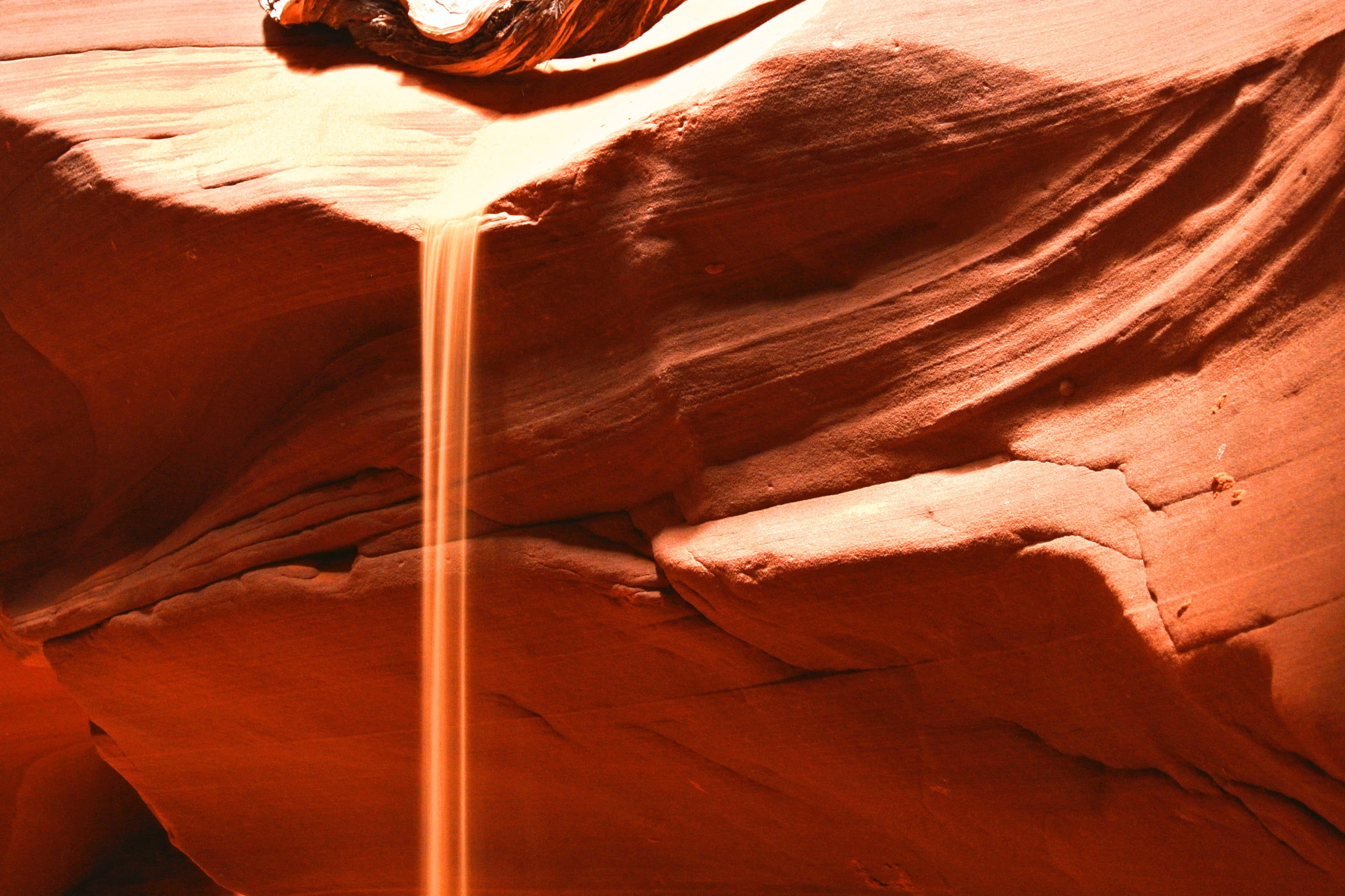 indoors, sandstone, stone, pattern, desert, travel destinations, usa, non-urban scene, physical geography, tranquility, layered, scenics - nature, lake powell, HD Wallpaper