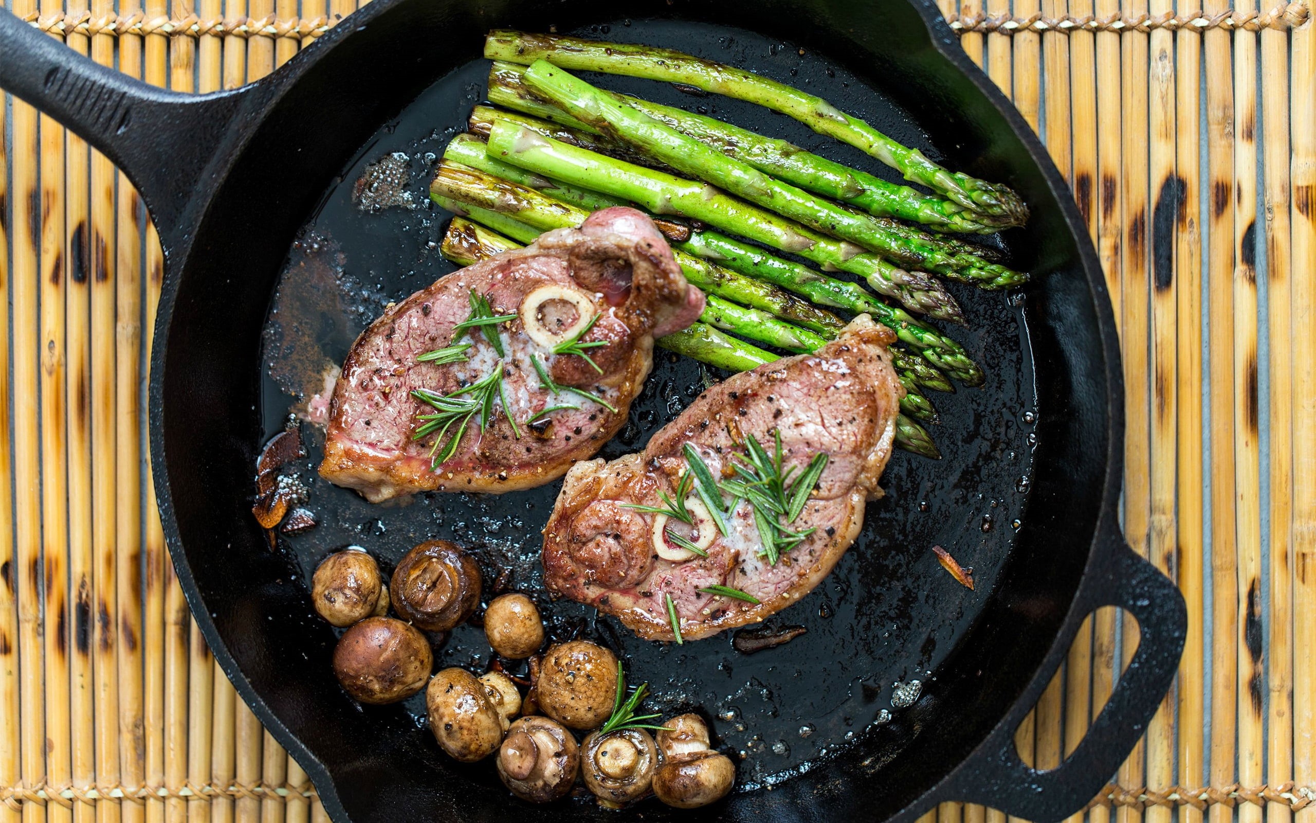 freshness, household equipment, two, steak, wood - Material, table, ready-to-eat, food And Drink, rustic, no People, vegetable, fried, barbecue Grill, directly above, HD Wallpaper