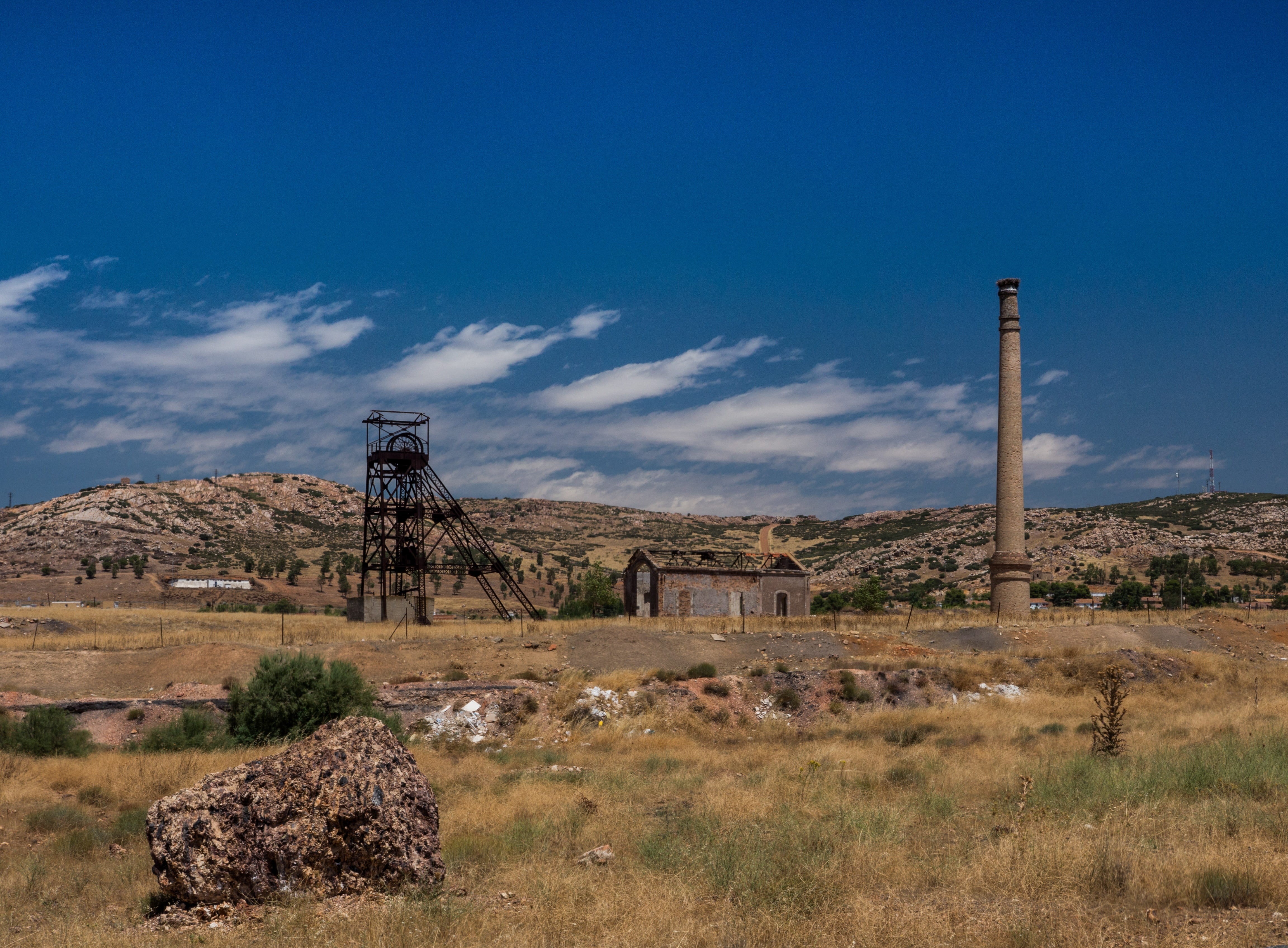 building exterior, landscape, heaven, land, history, sky, nature, ancient civilization, clouds, day, no people, environment, ruined, blue, miner, the past, HD Wallpaper