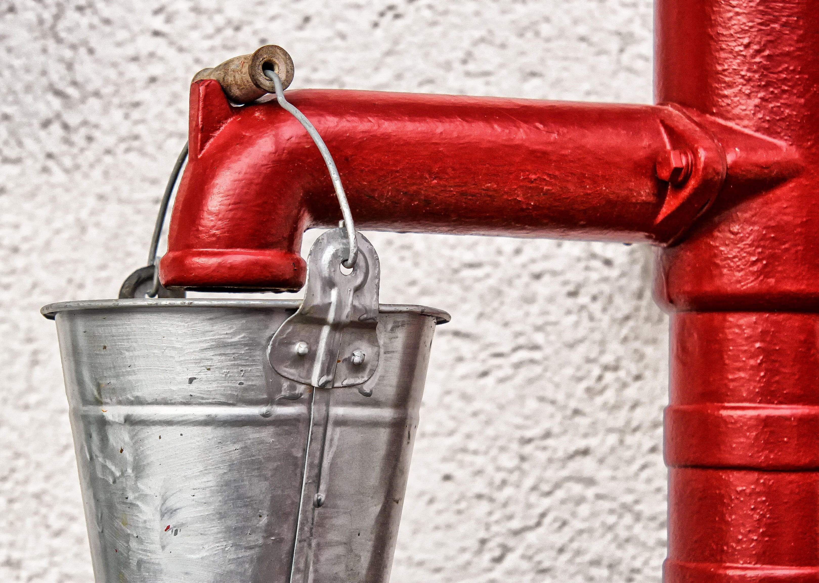 faucet, tube, water, wall - building feature, hanging, no people, fire extinguisher, stainless, single object, pipe, pump, henkel, animal themes, bucket, HD Wallpaper