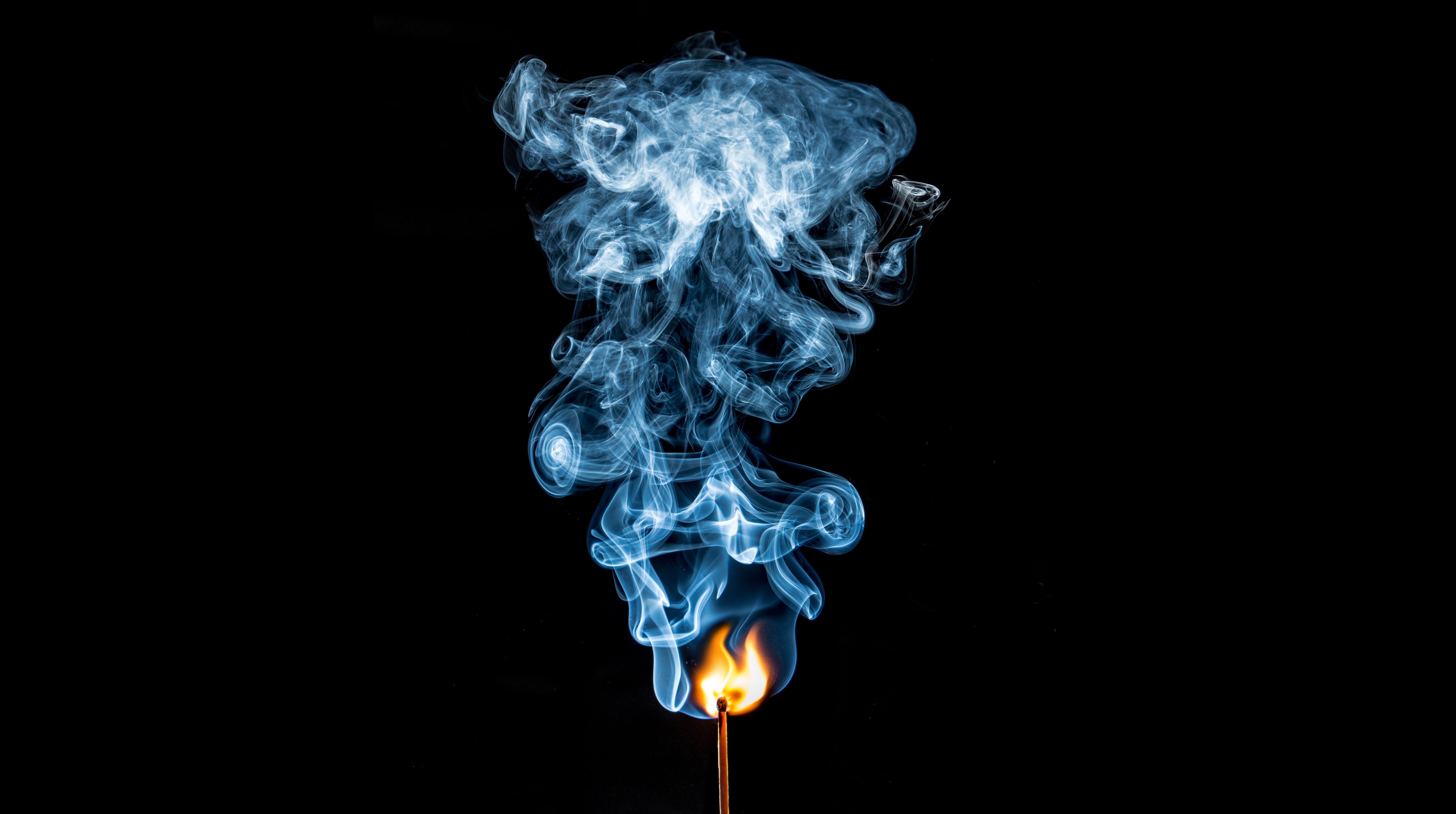 pollution, smoke - physical structure, heat - temperature, Match, BlueSmoke, cut out, sea, folds, fire - natural phenomenon, water, Ghost, indoors, Smoke, HD Wallpaper