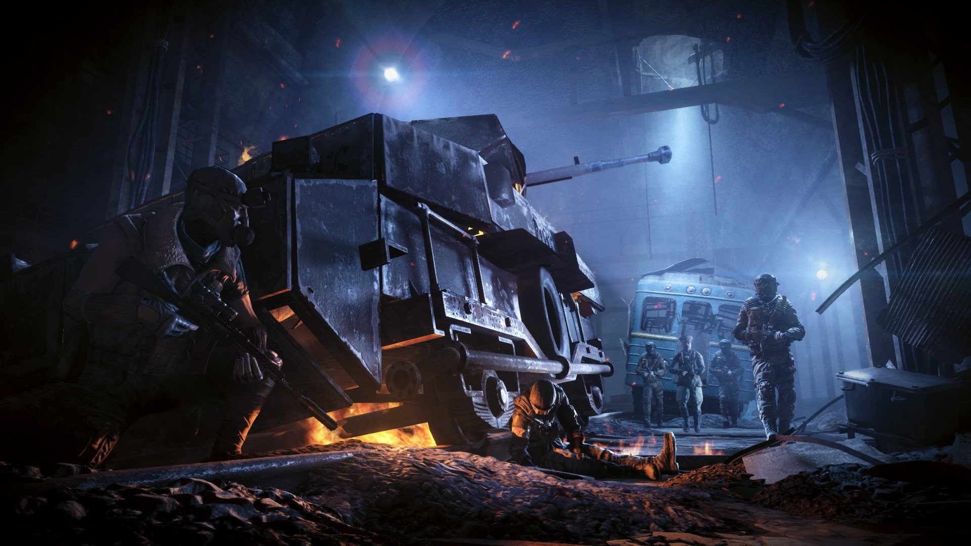 arts culture and entertainment, night, glowing, flame, nature, steel, heat - temperature, metro last light redux, lighting equipment, people, metal industry, HD Wallpaper