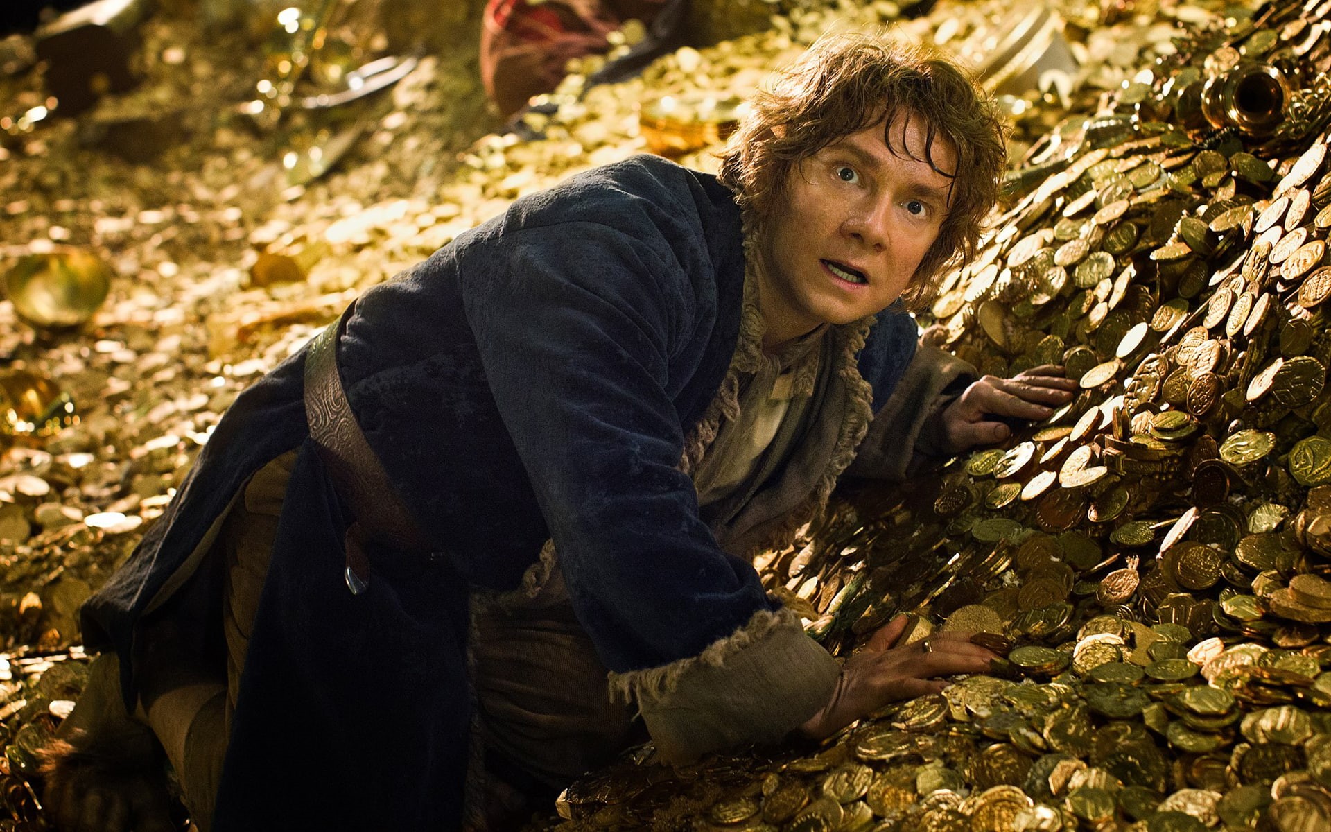 martin, hobbit, gold, rings, lord, man, movies, the, bilbo, hd, freeman, 1080P, HD Wallpaper