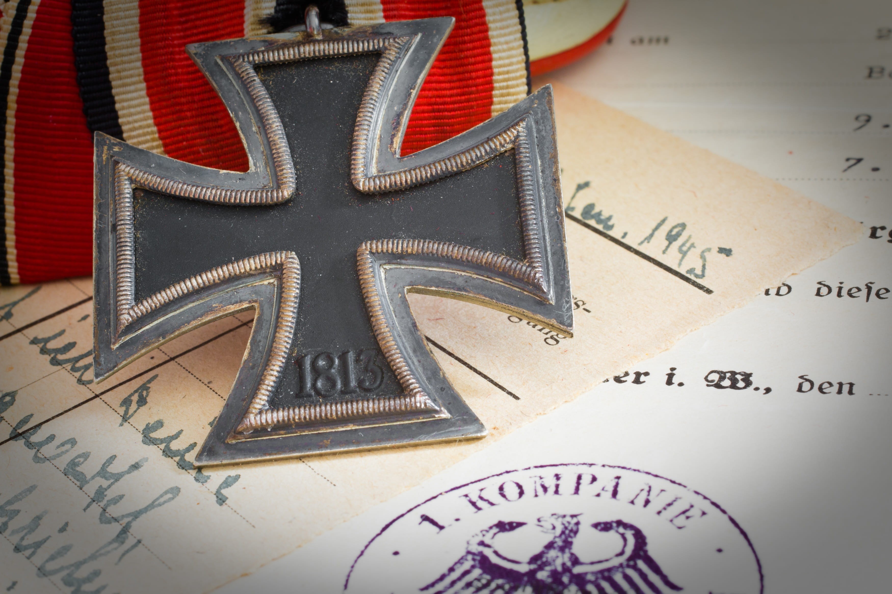 studio shot, world war ii, history, cross, 1939, western script, medal, soldiers, documentation, economy, iron cross second class, printer, letter, number, HD Wallpaper