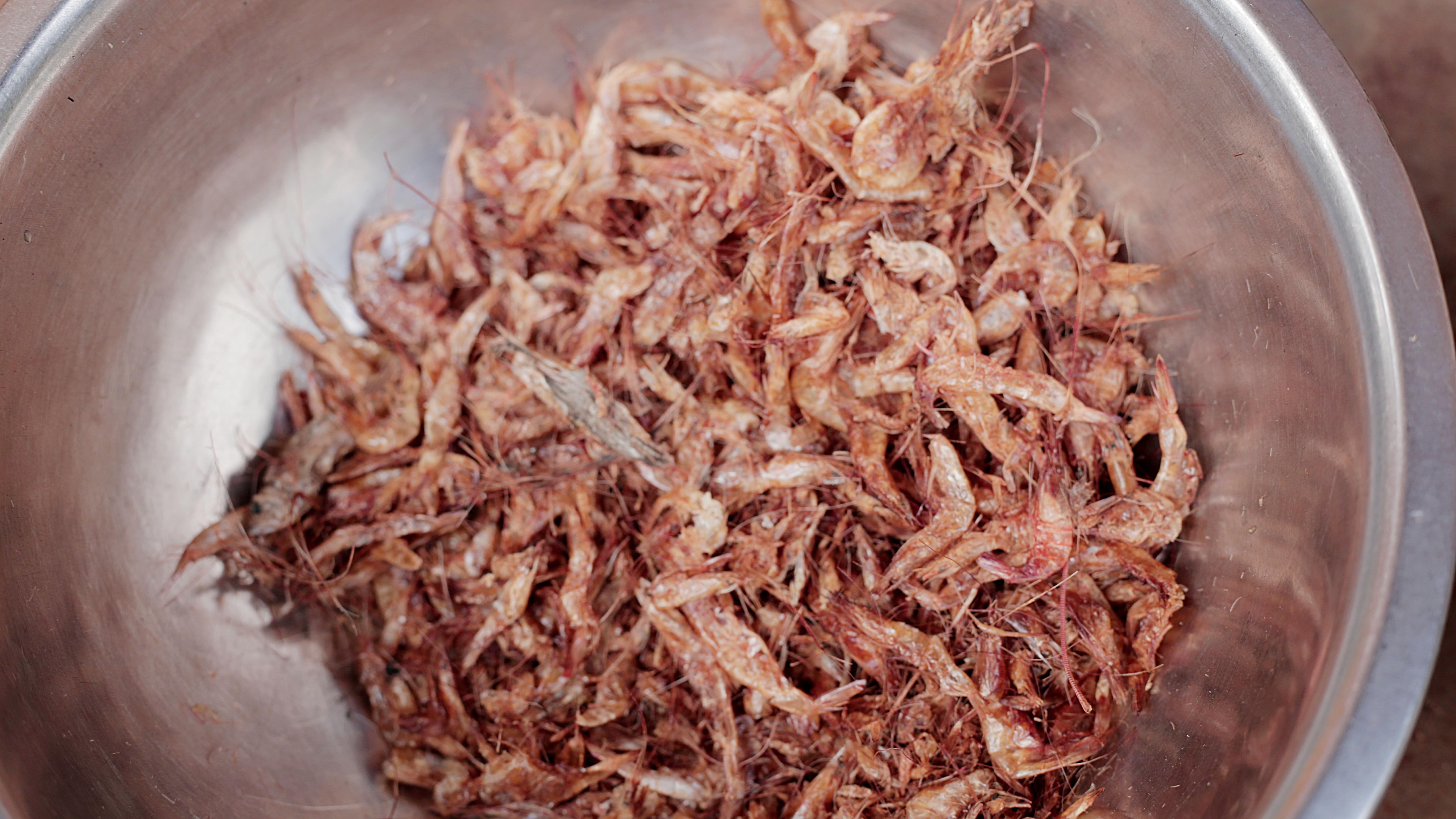 meat, chinese food, fresh, freshness, wellbeing, high angle view, shrimp, abundance, container, ingredient, chinese herbal medicine, close-up, cray-fish, HD Wallpaper