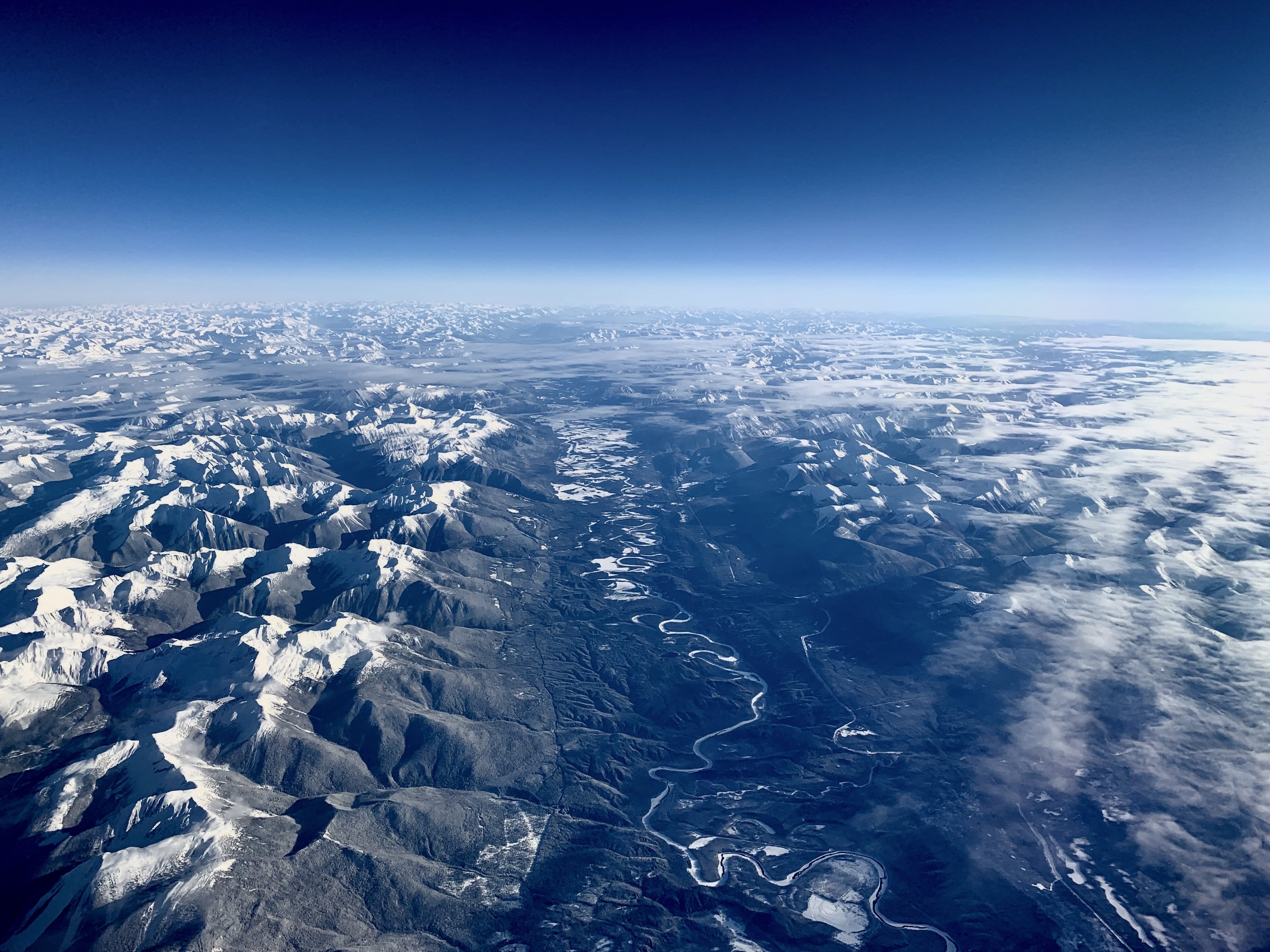 nature, photography, planet earth, northern bc, cloud - sky, landscape, panoramic, blue, 4K, fault, scenics - nature, aerial view, canada, air vehicle, HD Wallpaper