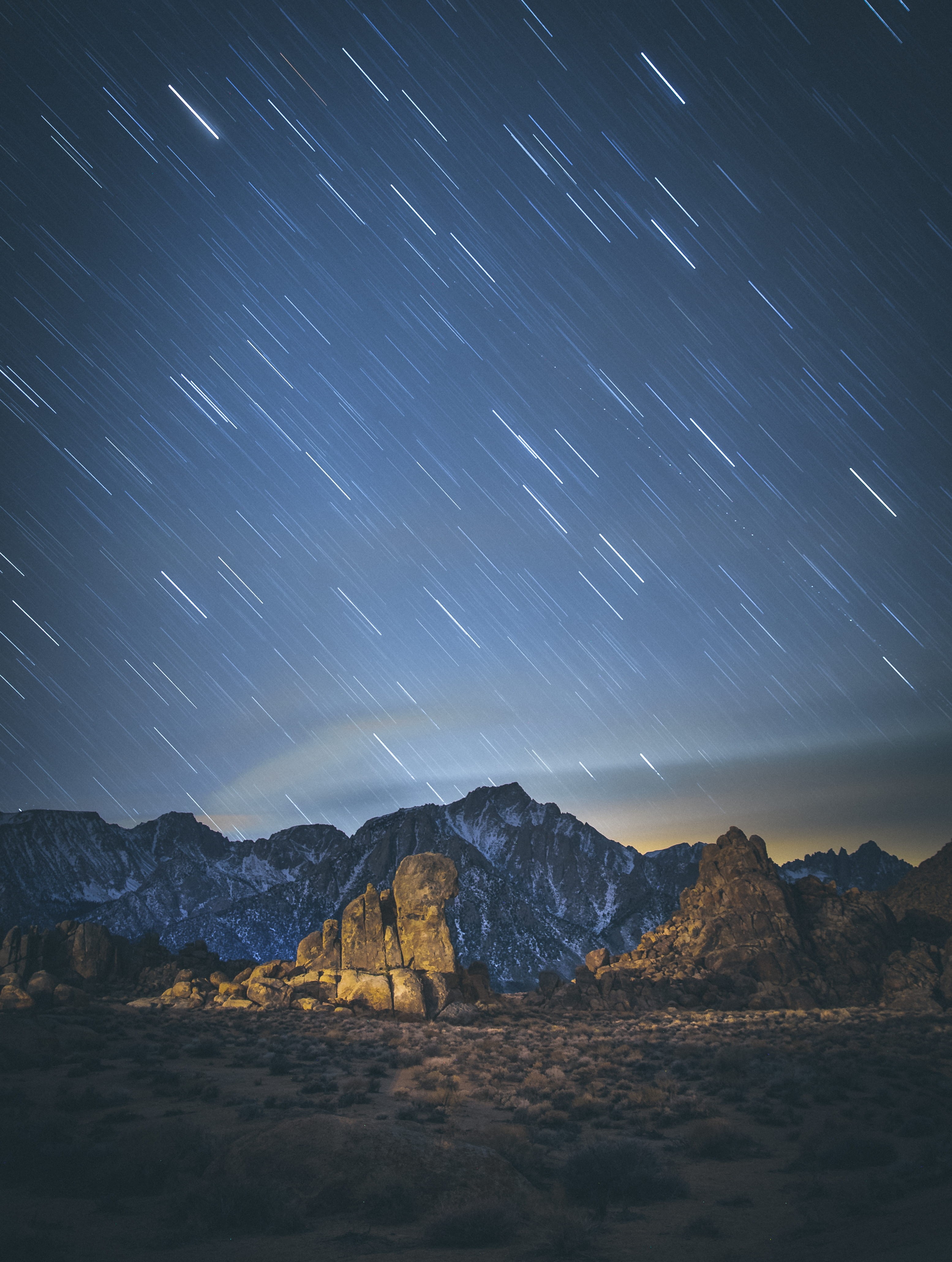 star - space, idyllic, star, fault, tranquil scene, astronomy, long exposure, photography, time, tranquility, block, environment, star trail, lapse, night, Phone HD Wallpaper