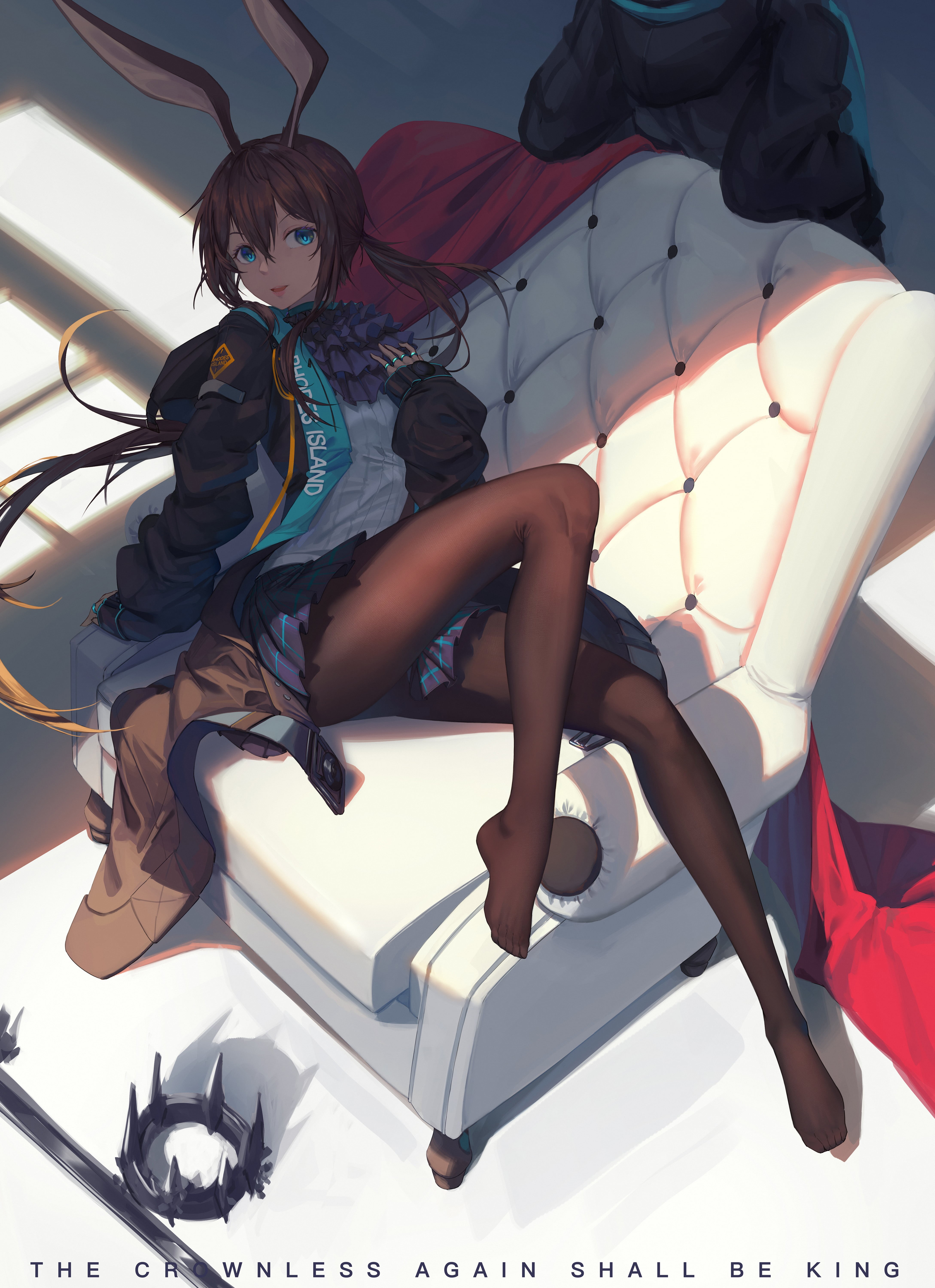 kumachi, anime girls, 5K, Amiya (Arknights), Arknights, Phone HD Wallpaper