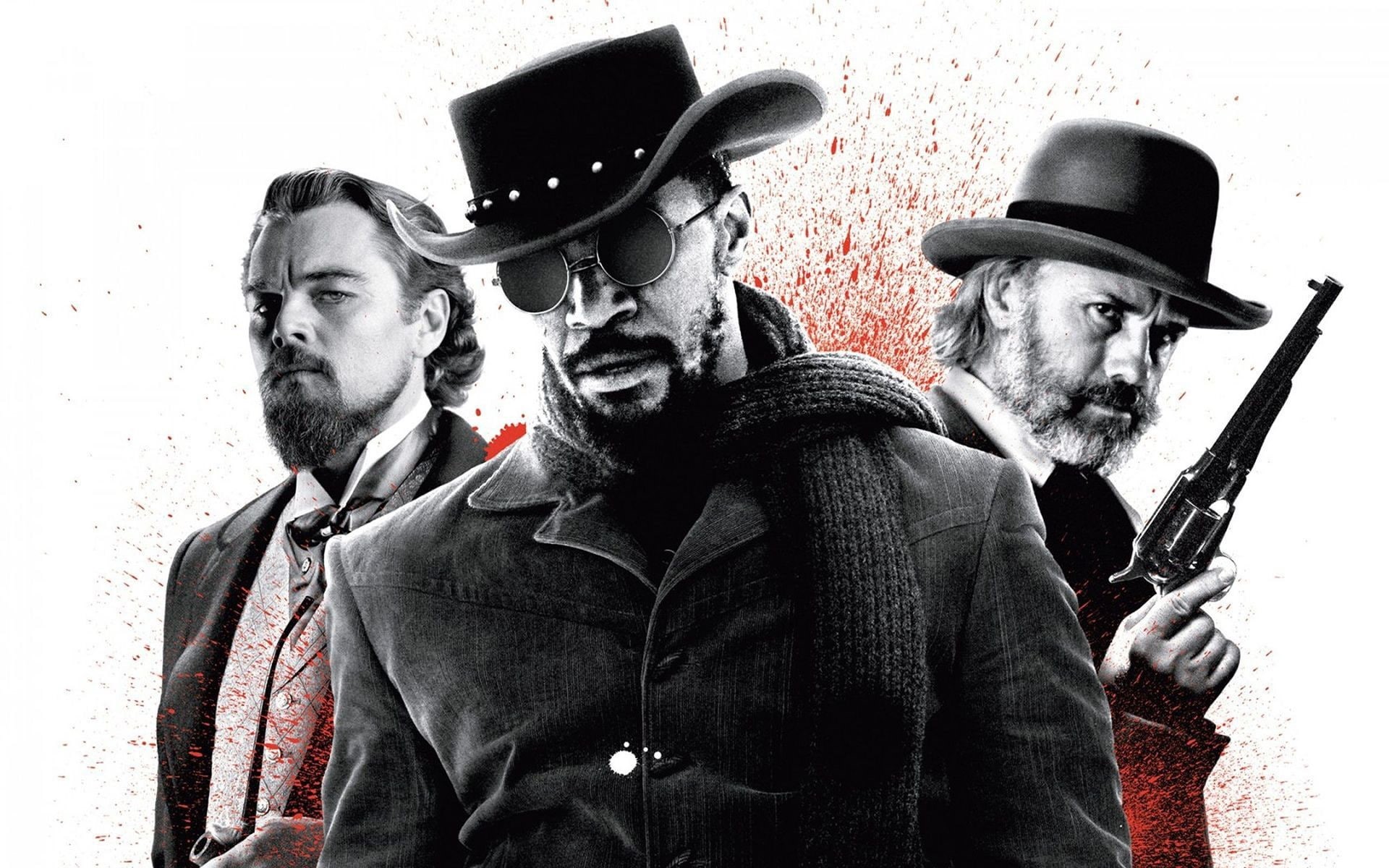 1080P, calvin candle, 1920x1200, jamie foxx, christoph waltz, leonardo di caprio, django, django unchained, dr schultz, Movies, HD Wallpaper