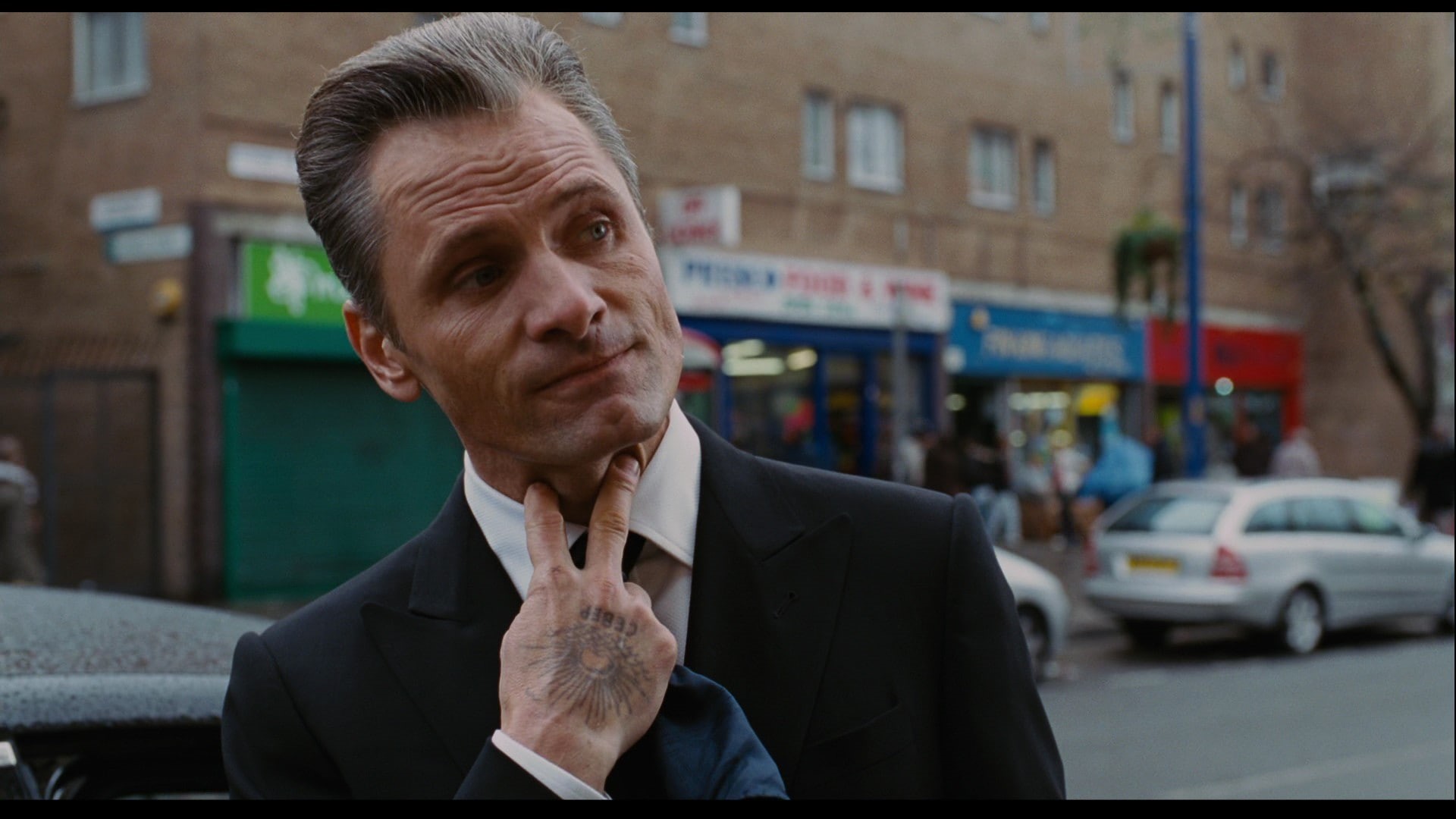 city, portrait, business, businessman, front view, 1080P, males, business person, adult, focus on foreground, men, Eastern Promises, well-dressed, movies, HD Wallpaper