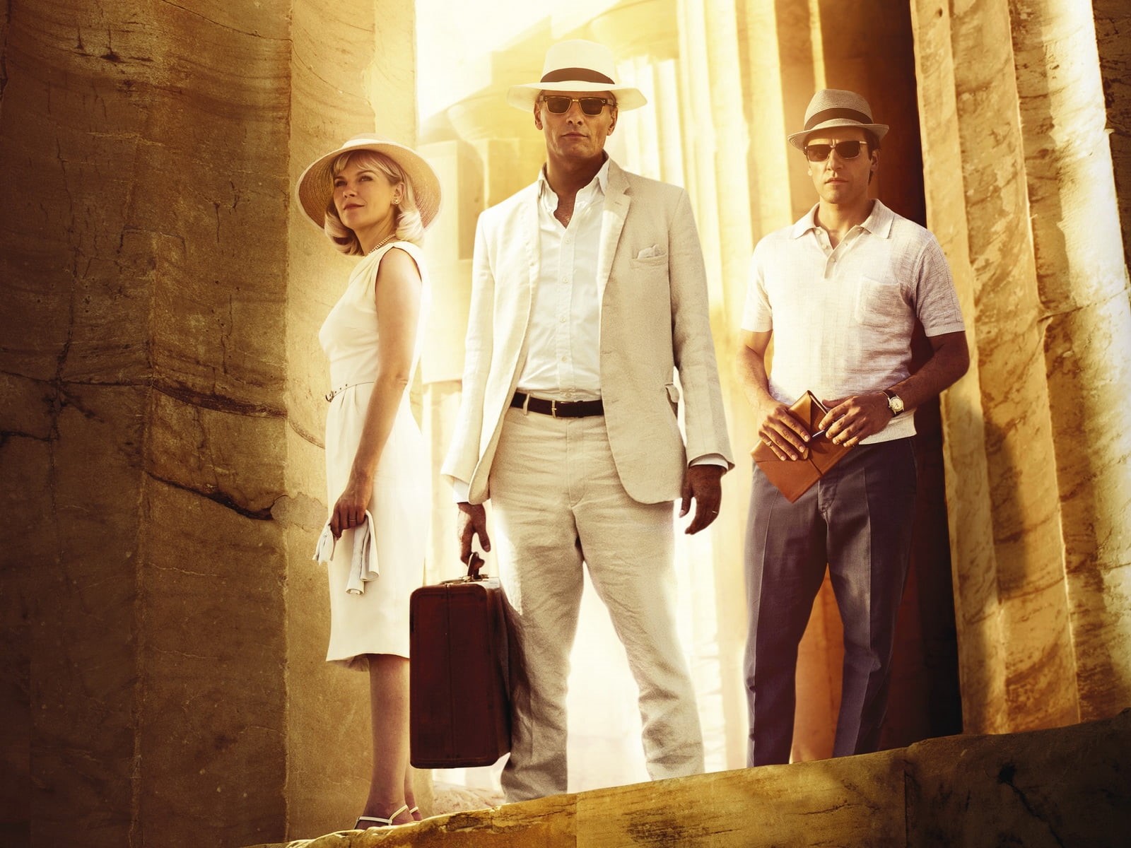 looking at camera, group of people, mid adult men, day, sunlight, adult, colette macfarland, oscar isaac, architecture, 720P, s, full length, rydal, viggo mortensen, HD Wallpaper