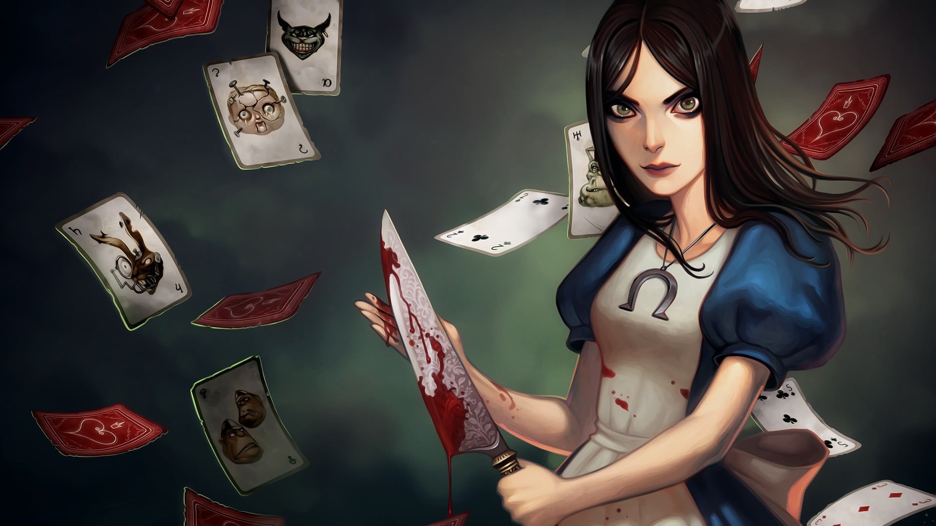 young adult, 1080P, fashion, Alice, beauty, beautiful woman, Alice in Wonderland, red, hairstyle, females, representation, looking at camera, arts culture and entertainment, HD Wallpaper