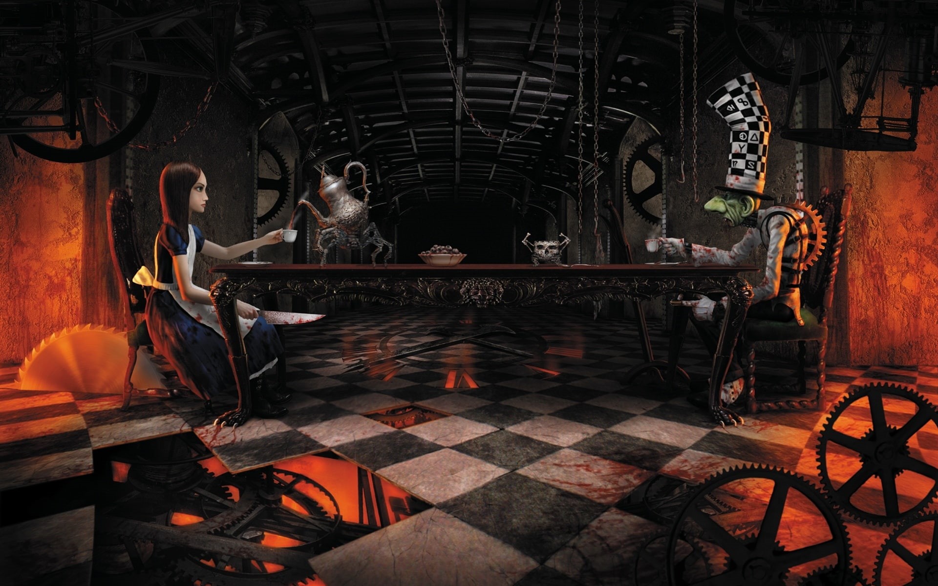Madness, Mad, Tea, 1080P, Returns, Party, Alice, HD Wallpaper