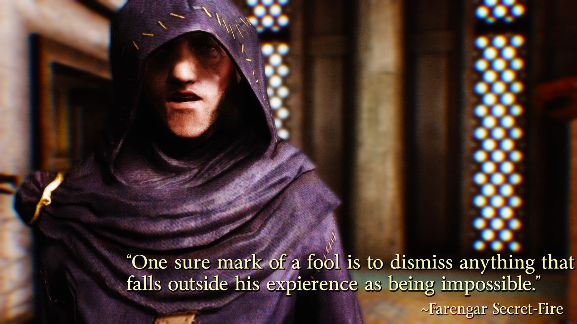 secret, 1080P, hd, elder, fool, wizard, video games, skyrim, fire, farengar, scrolls, HD Wallpaper