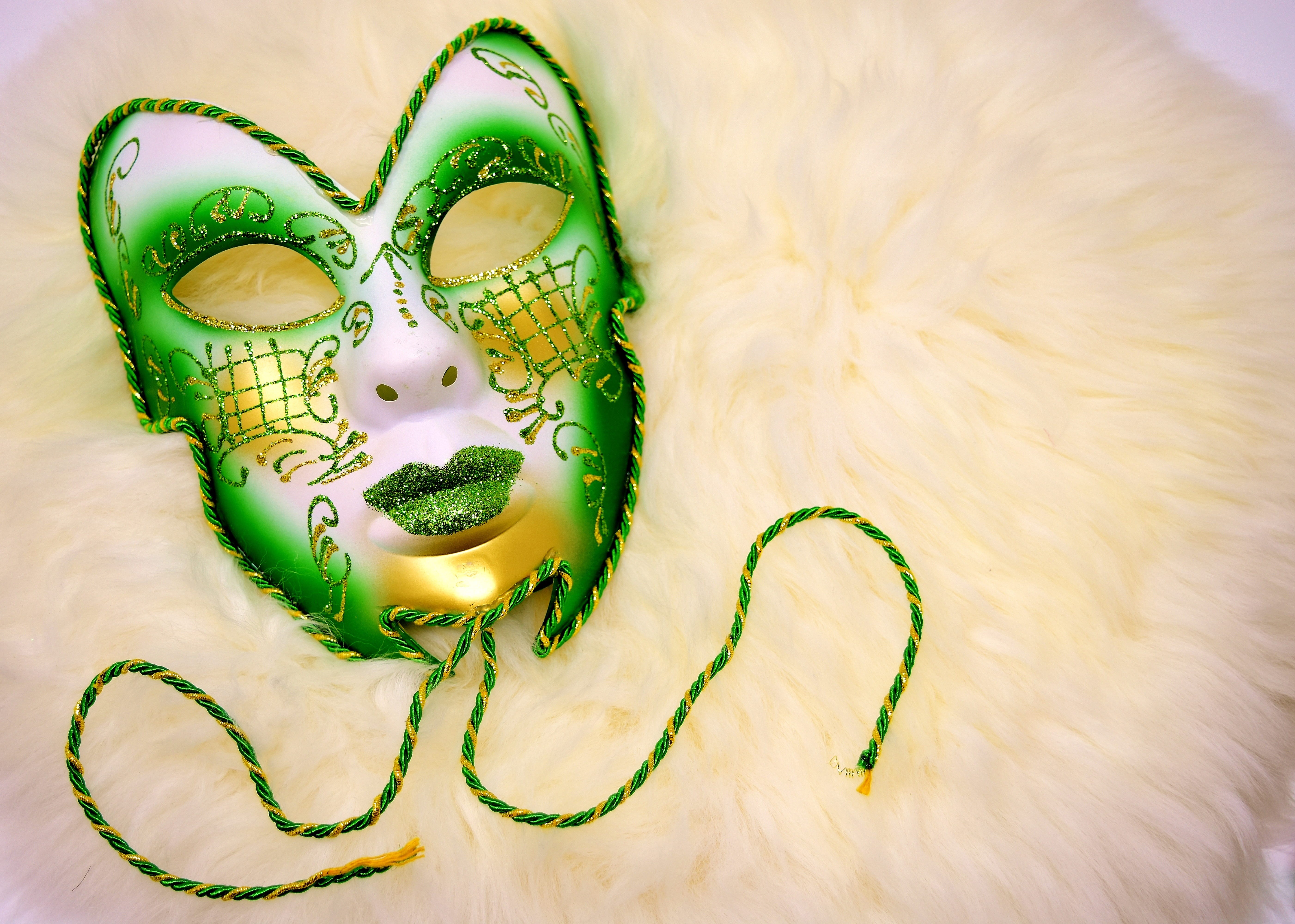 party, dressed up, art and craft, fashion, carnival, costume, creativity, no people, indoors, human representation, green color, customs, craft, close-up, HD Wallpaper