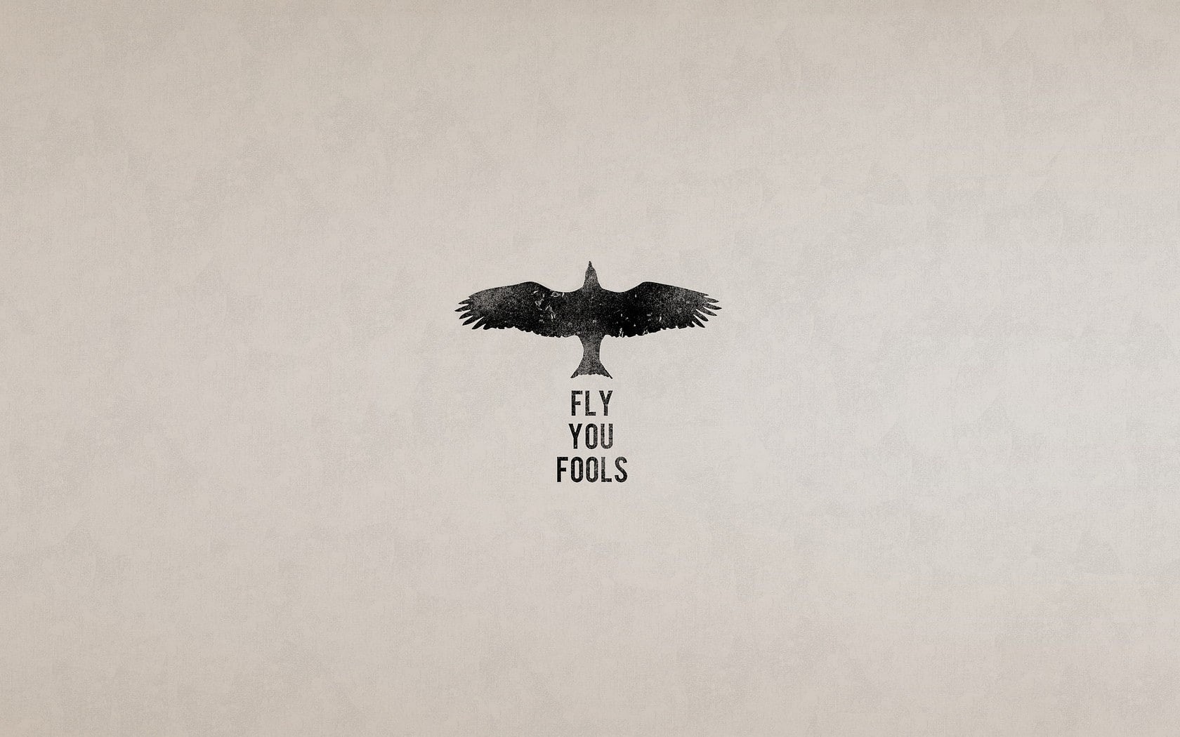 minimalism, gray, quote, birds, 720P, The Lord of the Rings, HD Wallpaper