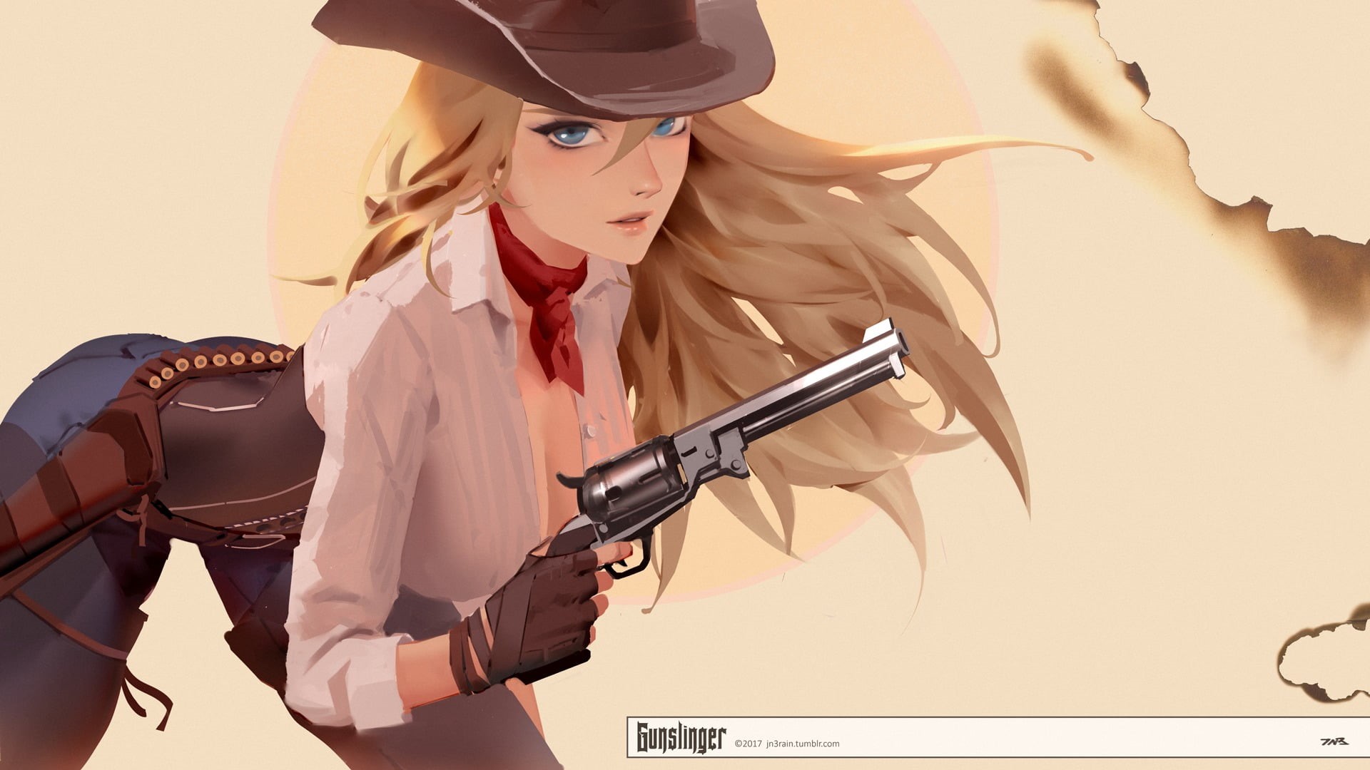 young women, communication, handgun, gun, women, revolver, indoors, gloves, front view, 1080P, cowgirl, crime, females, clothing, scarf, girls with guns, HD Wallpaper