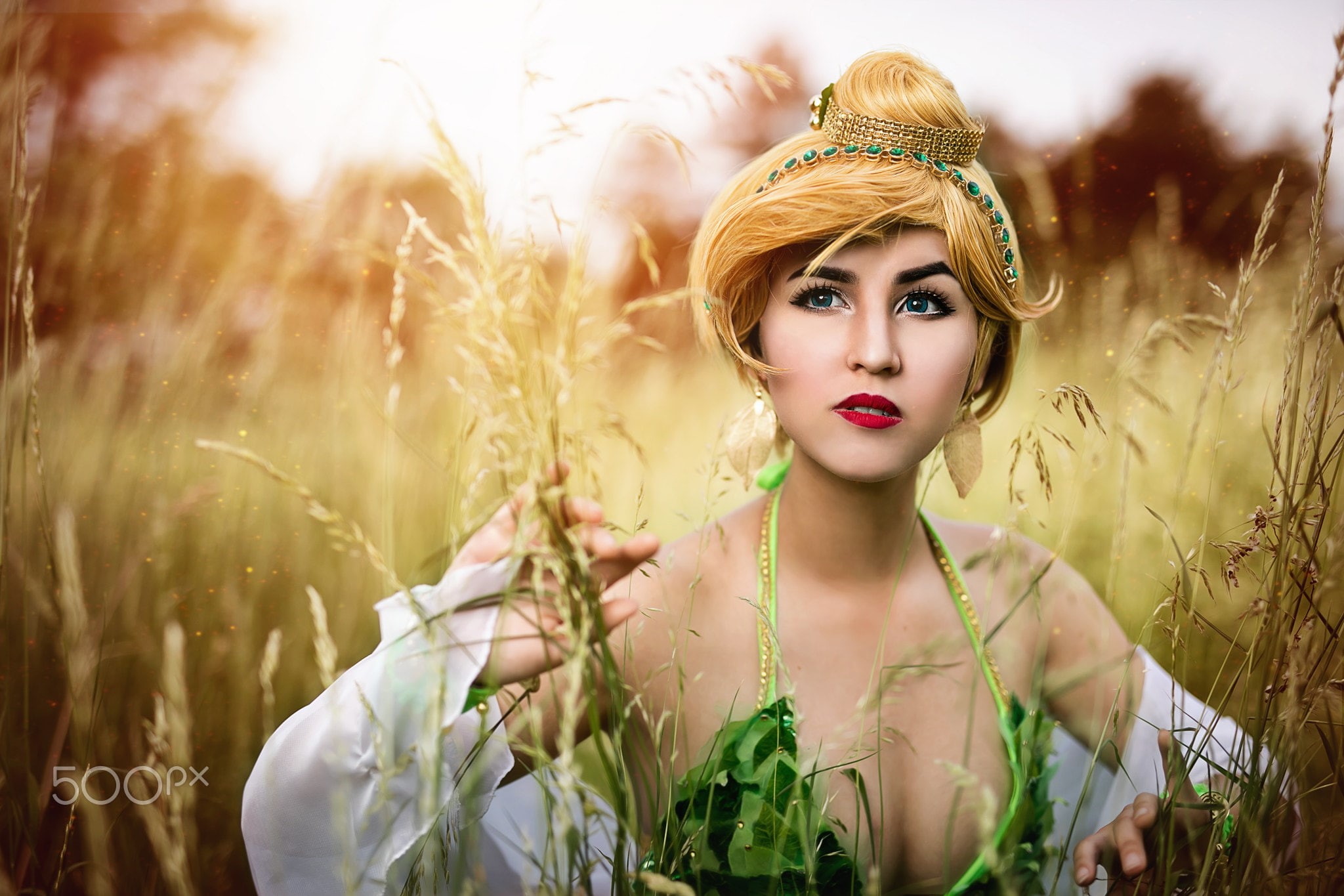 Kieran Kerrigan, 500px, fantasy girl, women, women outdoors, field, outdoors, cosplay, 1080P, HD Wallpaper