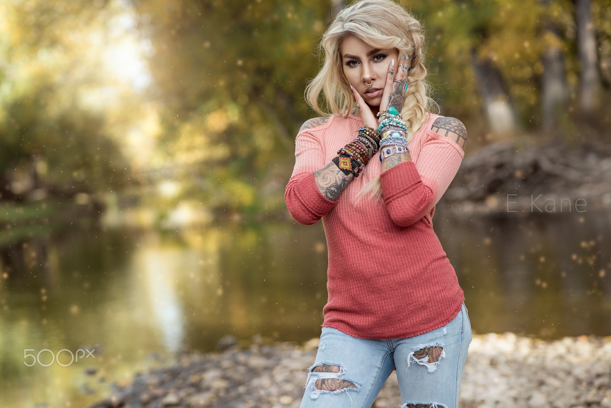 tattoo, nature, women outdoors, 500px, Evan Kane, model, women, 1080P, HD Wallpaper